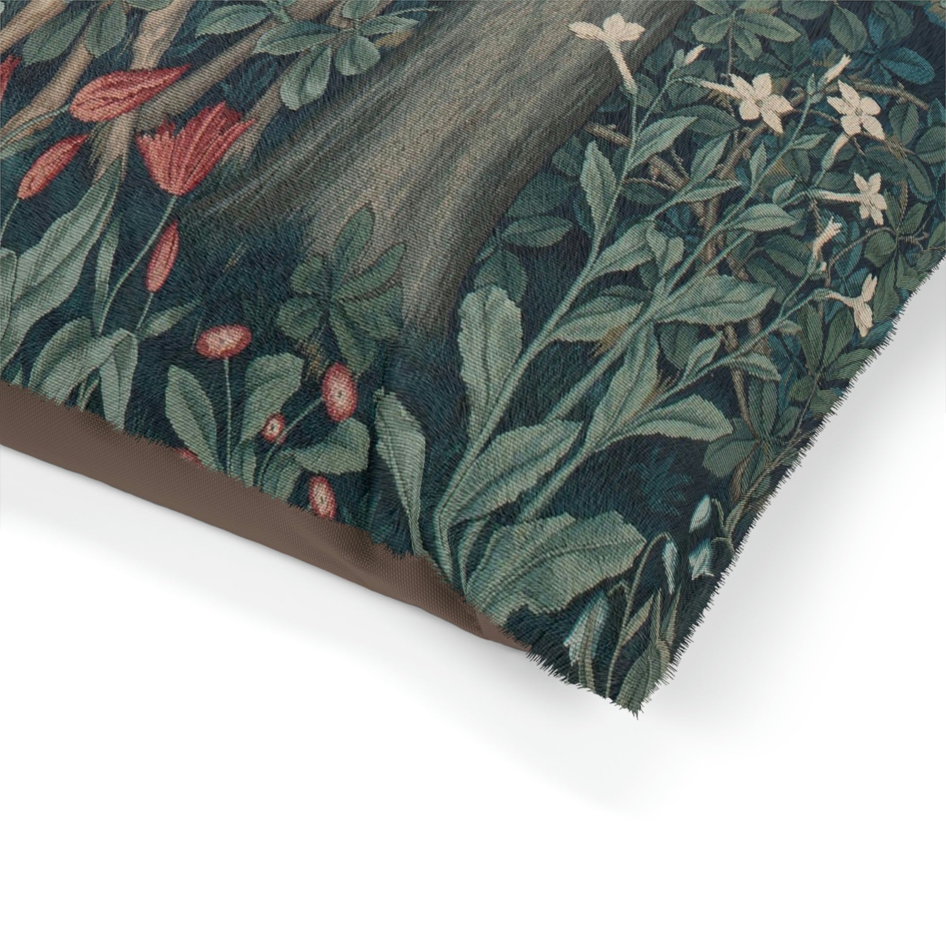 William-Morris-&-Co-Pet-Bed-Dear-by-John-Henry-Dearle-Green-Forest-Collection-6