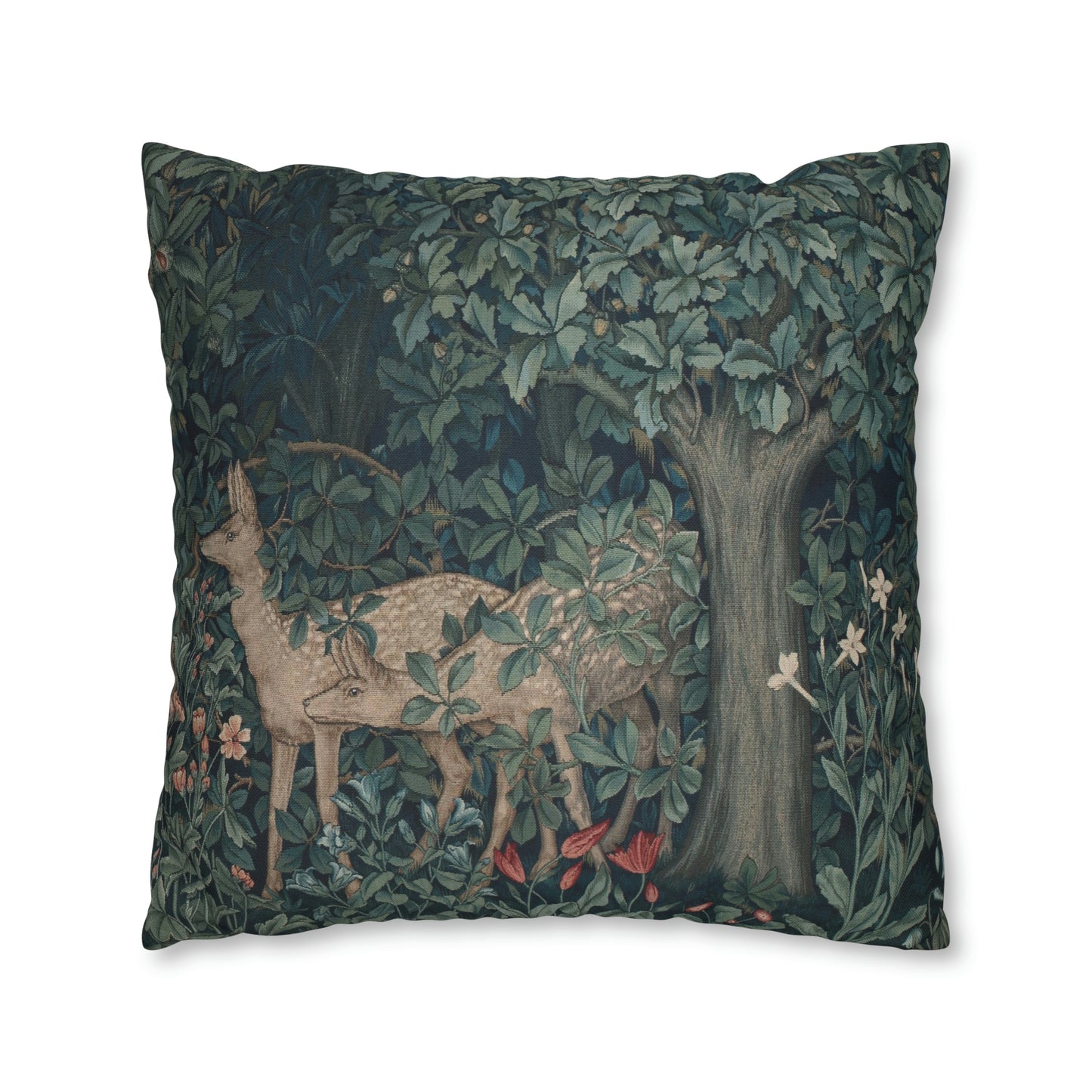 Spun Poly Cushion Cover inspired by William Morris - Greenery Collection (Dear)