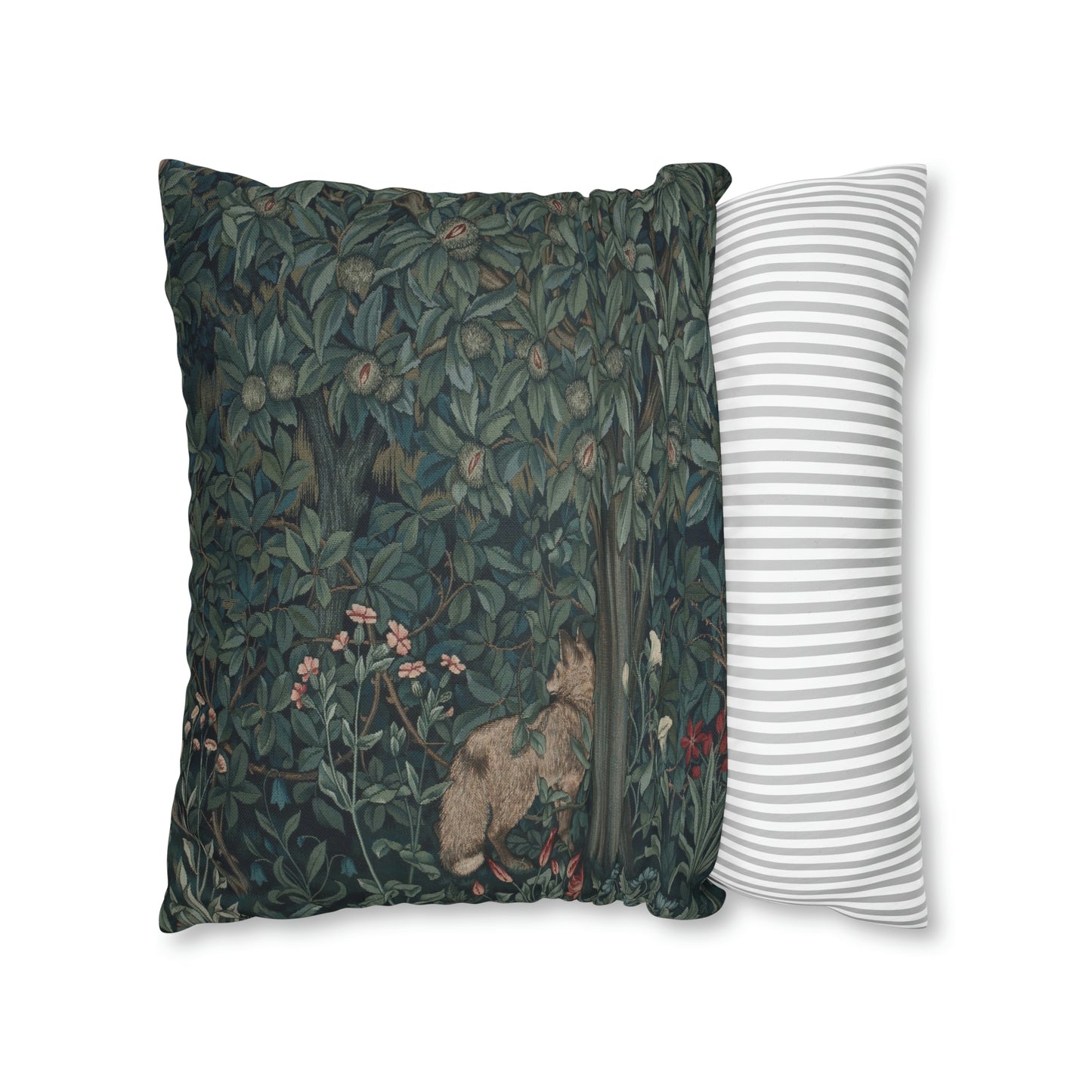 william-morris-co-spun-poly-cushion-cover-green-forest-collection-fox-25