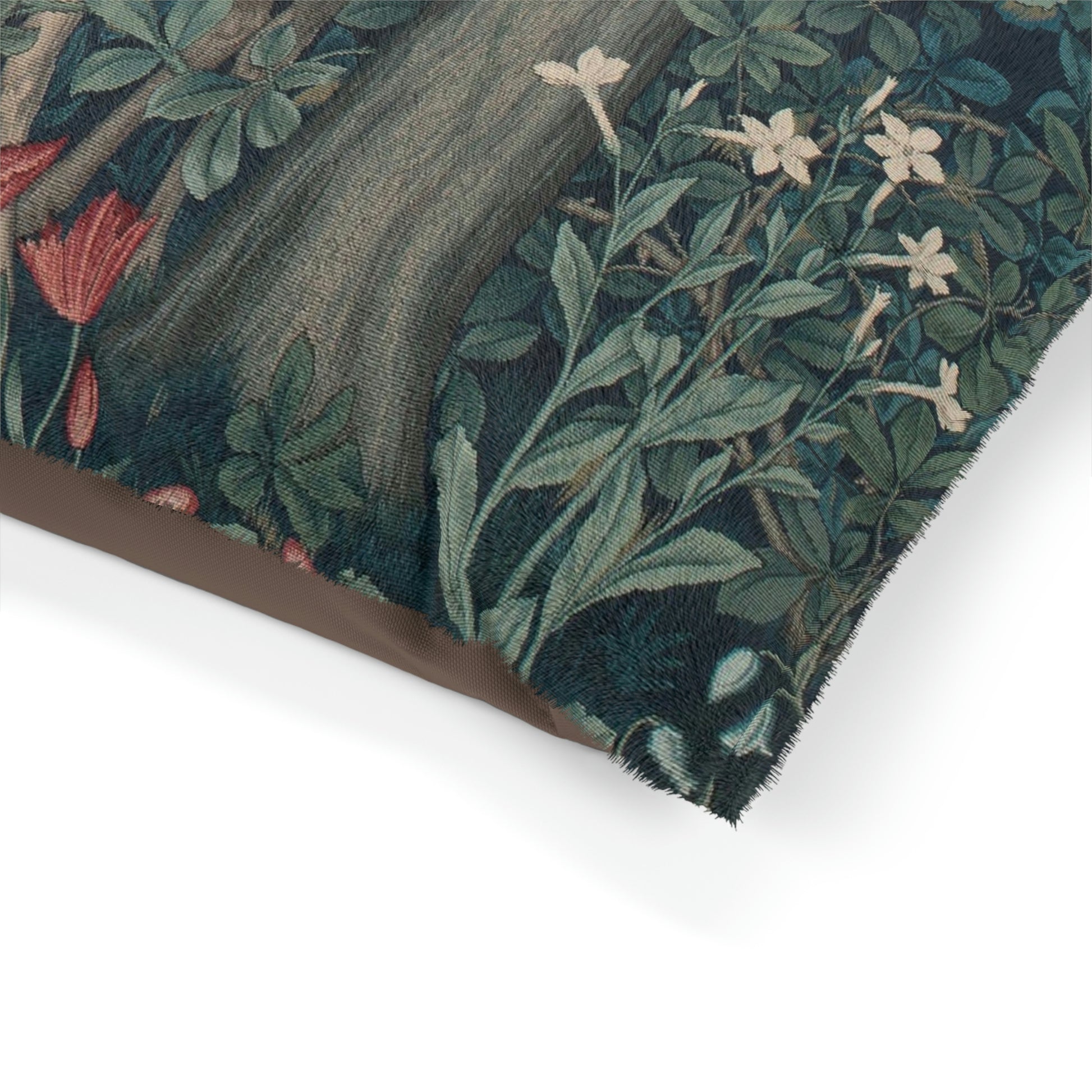 William-Morris-&-Co-Pet-Bed-Dear-by-John-Henry-Dearle-Green-Forest-Collection-4