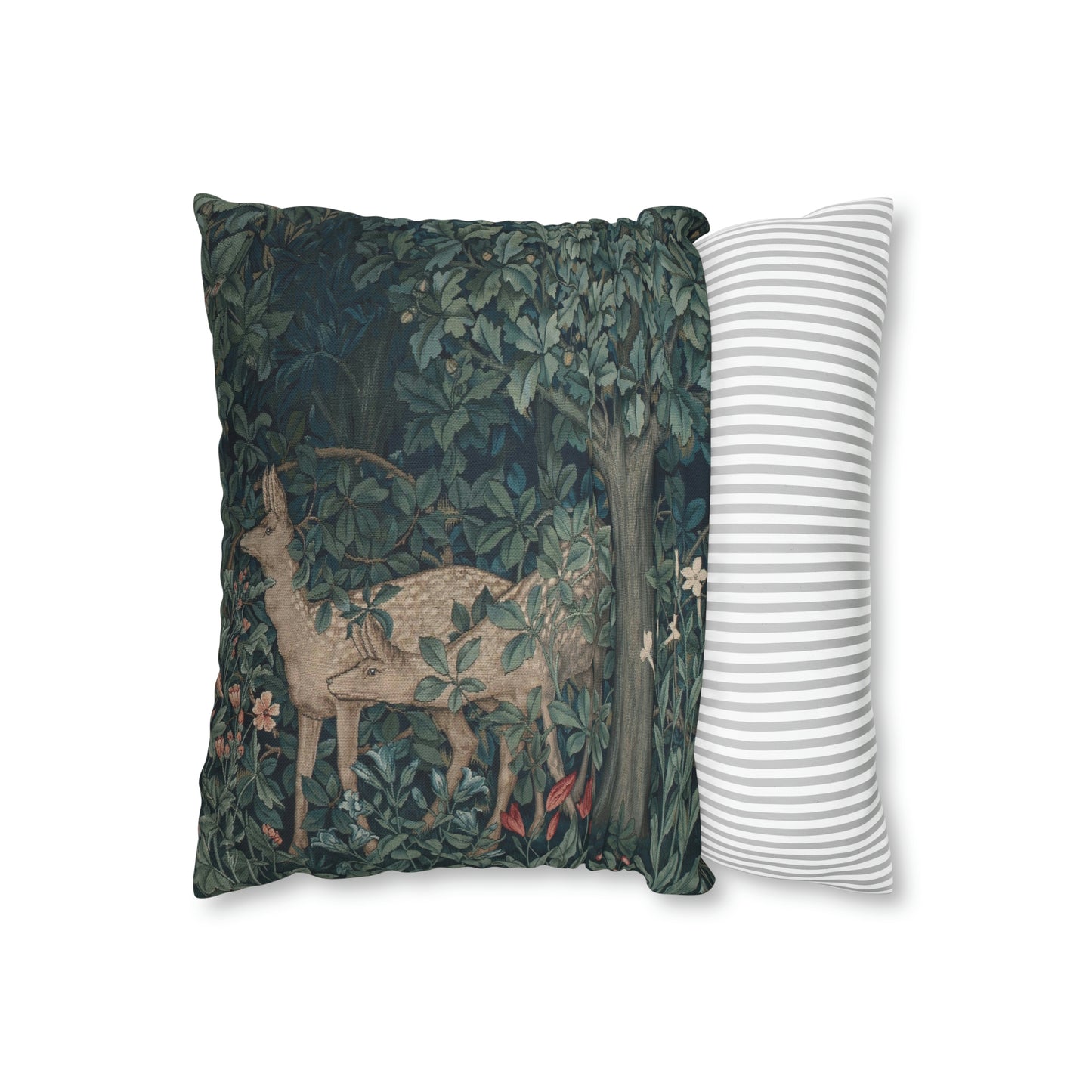 William Morris & Co Spun Poly Cushion Cover - Green Forest Collection (Dear)