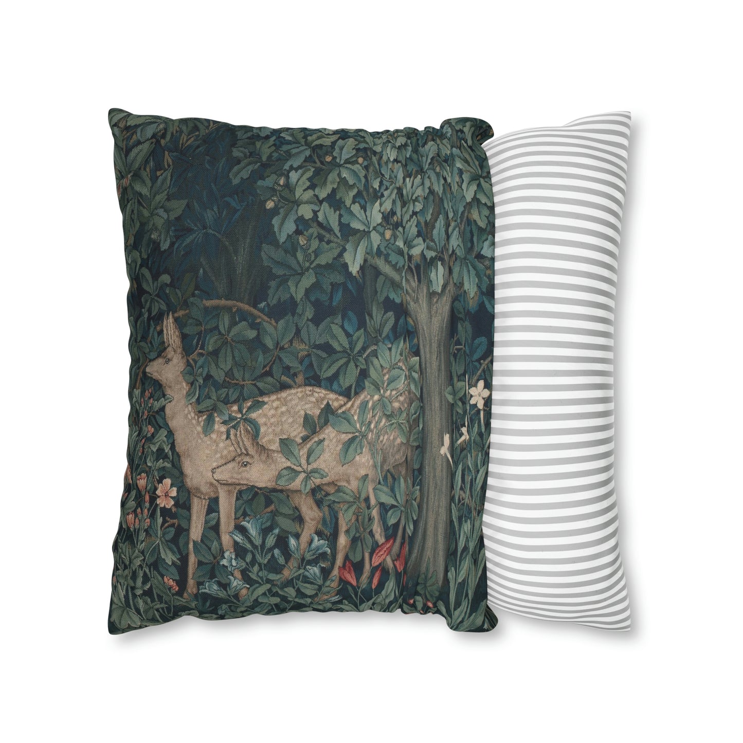 Spun Poly Cushion Cover inspired by William Morris - Greenery Collection (Dear)