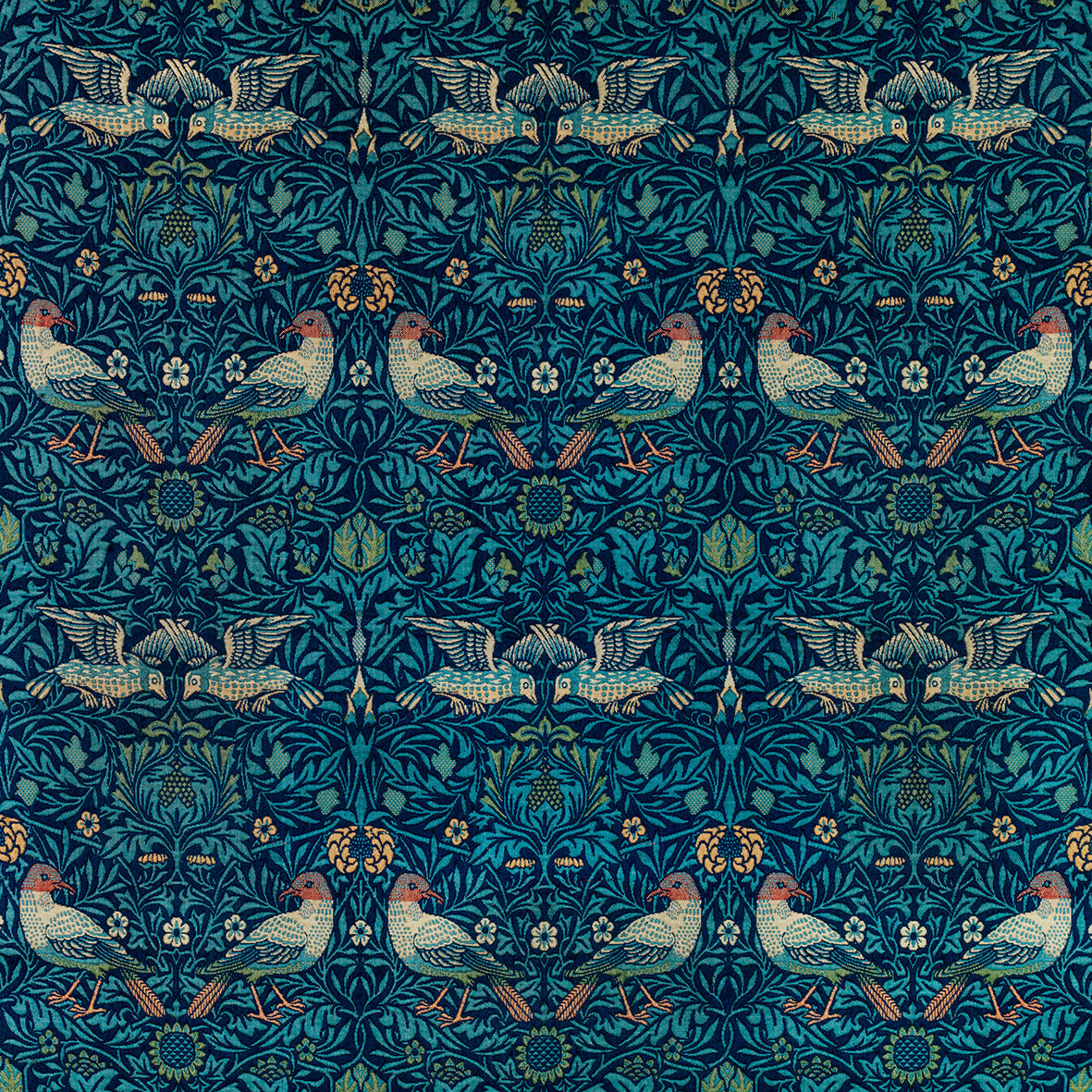 William-Morris-&-Co-Pet-Bed-Blue-Bird-Collection-7