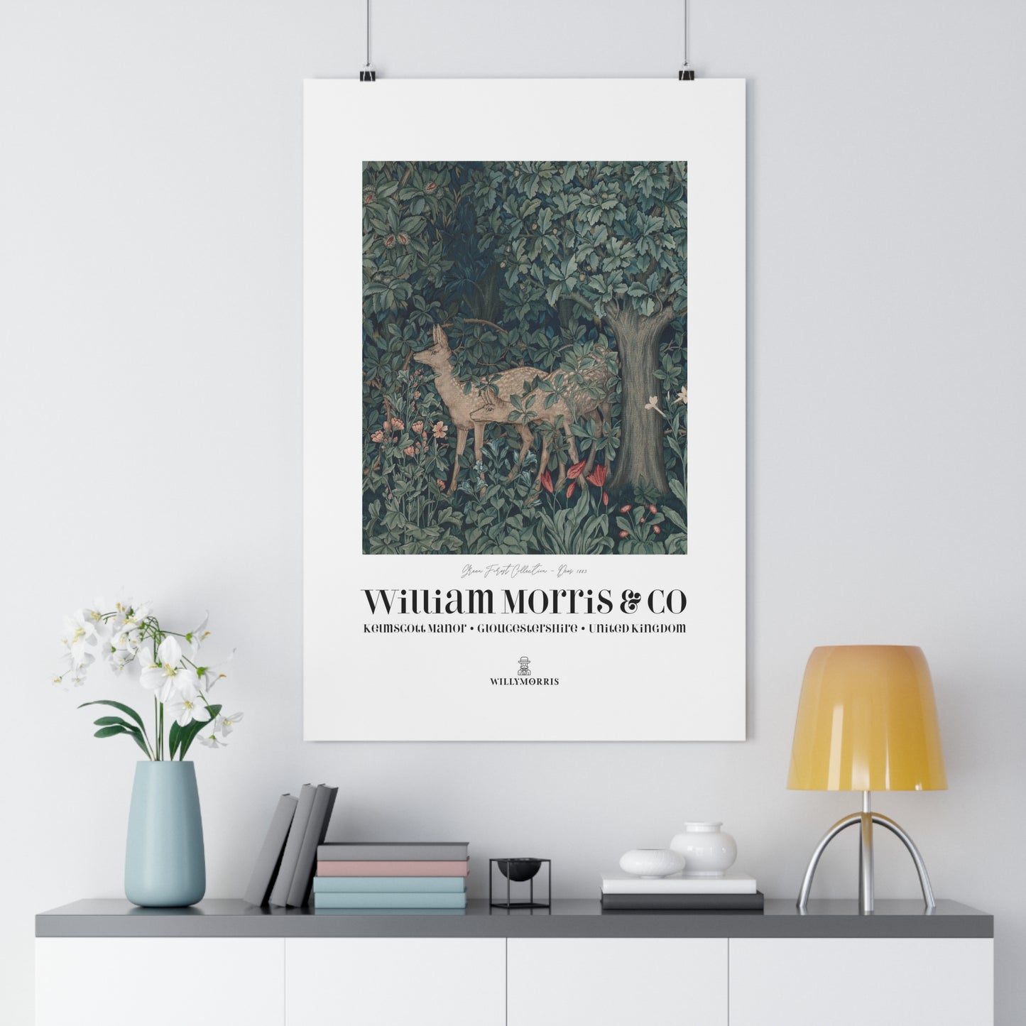 Giclée Art Print inspired by William Morris - Greenery Collection (Dear)