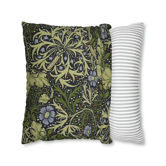 william-morris-co-spun-poly-cushion-cover-seaweed-collection-green-1