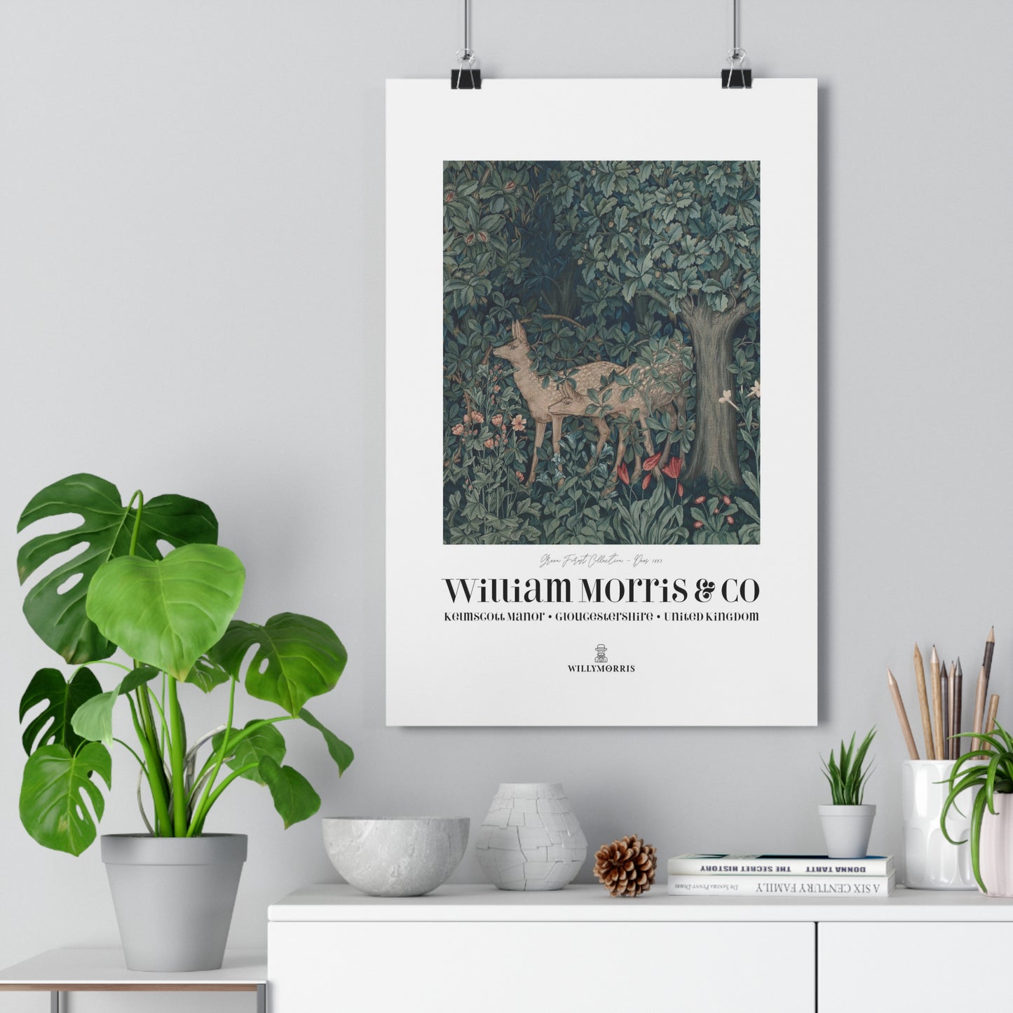 Giclée Art Print inspired by William Morris - Greenery Collection (Dear)