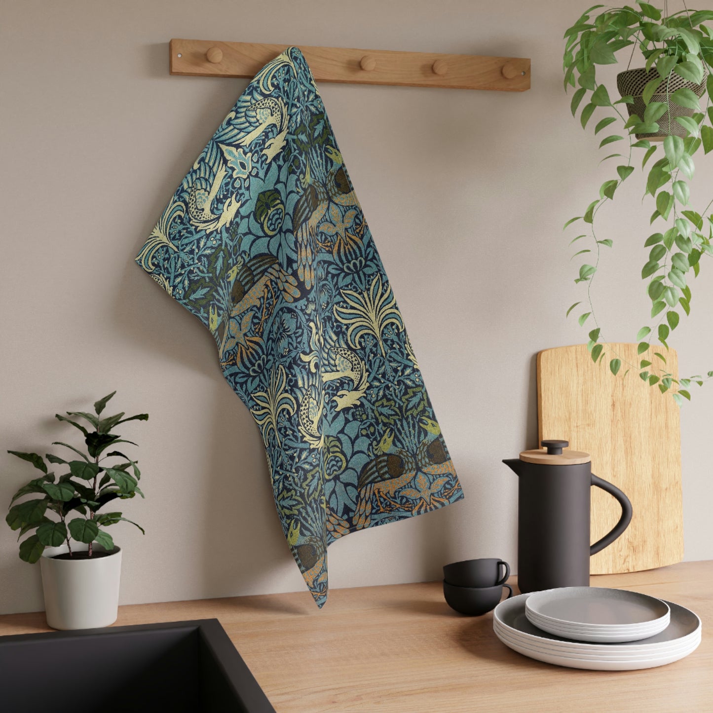 william-morris-co-kitchen-tea-towel-peacock-and-dragon-collection-1