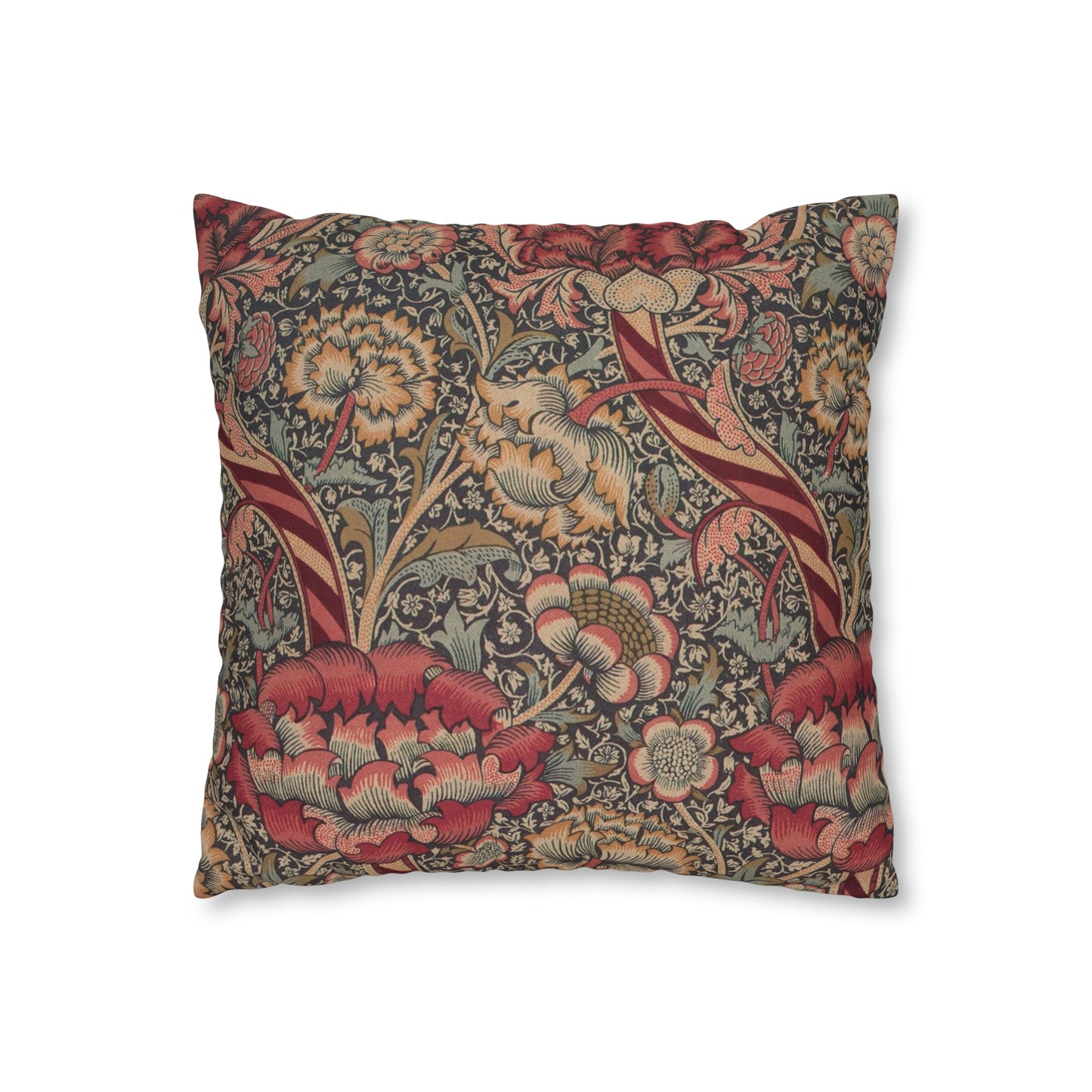 Spun Poly Cushion Cover inspired by William Morris - Wandle Collection