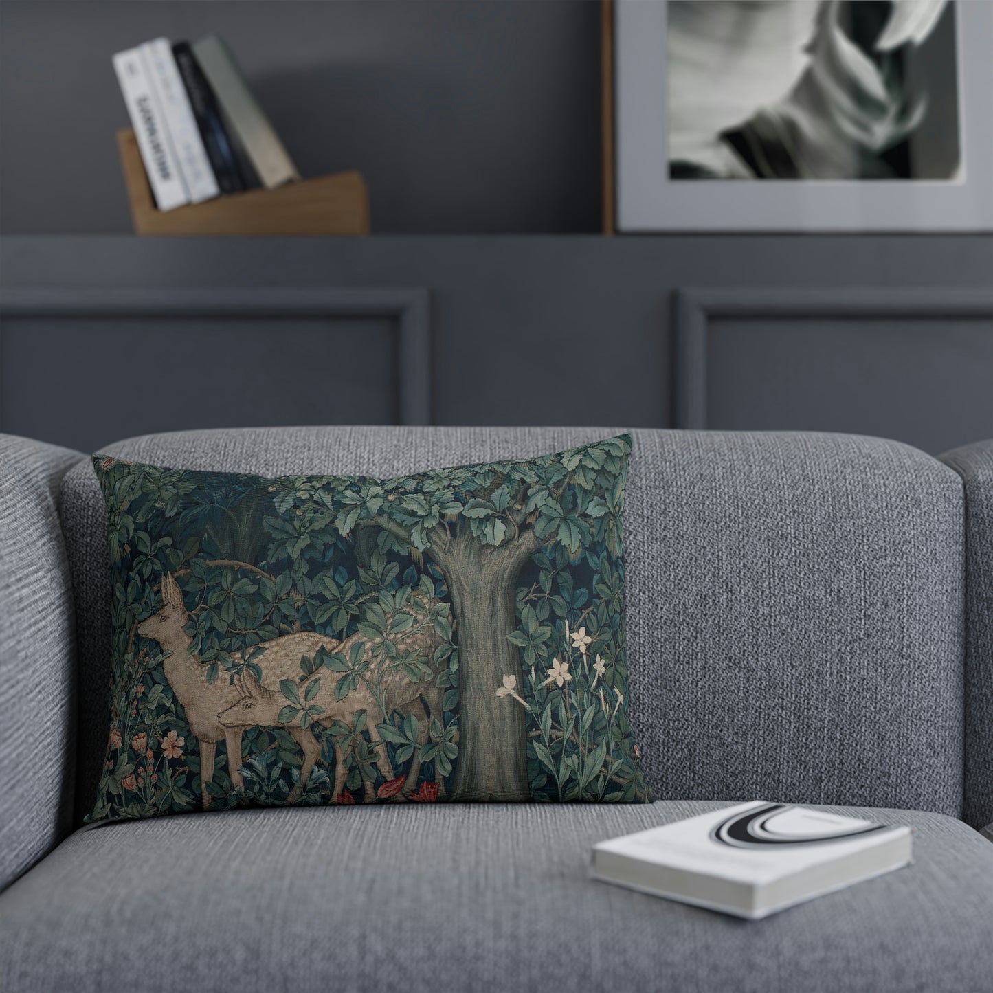 William-Morris-and-Co-Cushion-and-Cushion-Cover-Dear-by-John-Henry-Dearle-Green-Forest-Collection-13