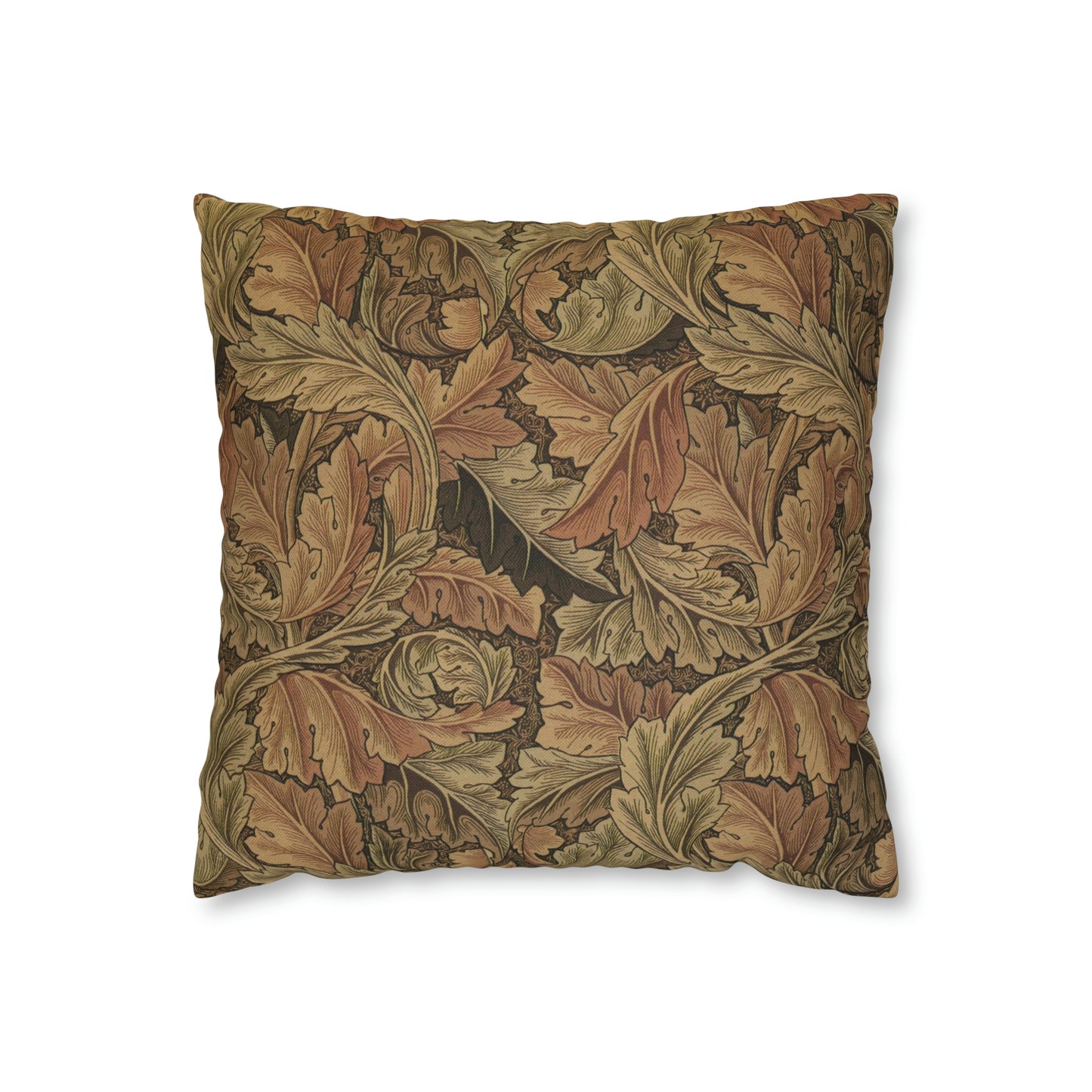 william-morris-co-spun-poly-cushion-cover-acanthus-collection-brown-8