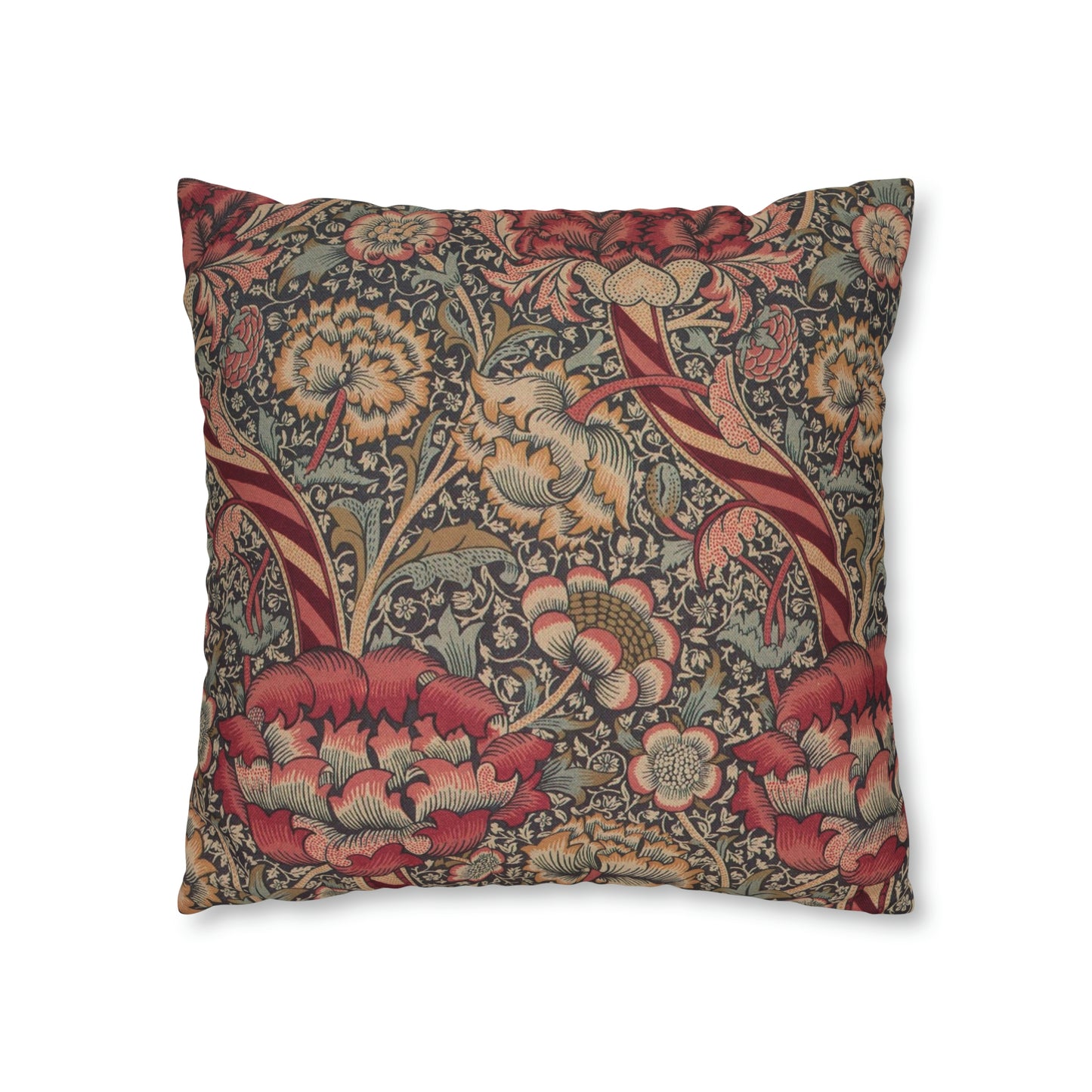 Spun Poly Cushion Cover inspired by William Morris - Wandle Collection