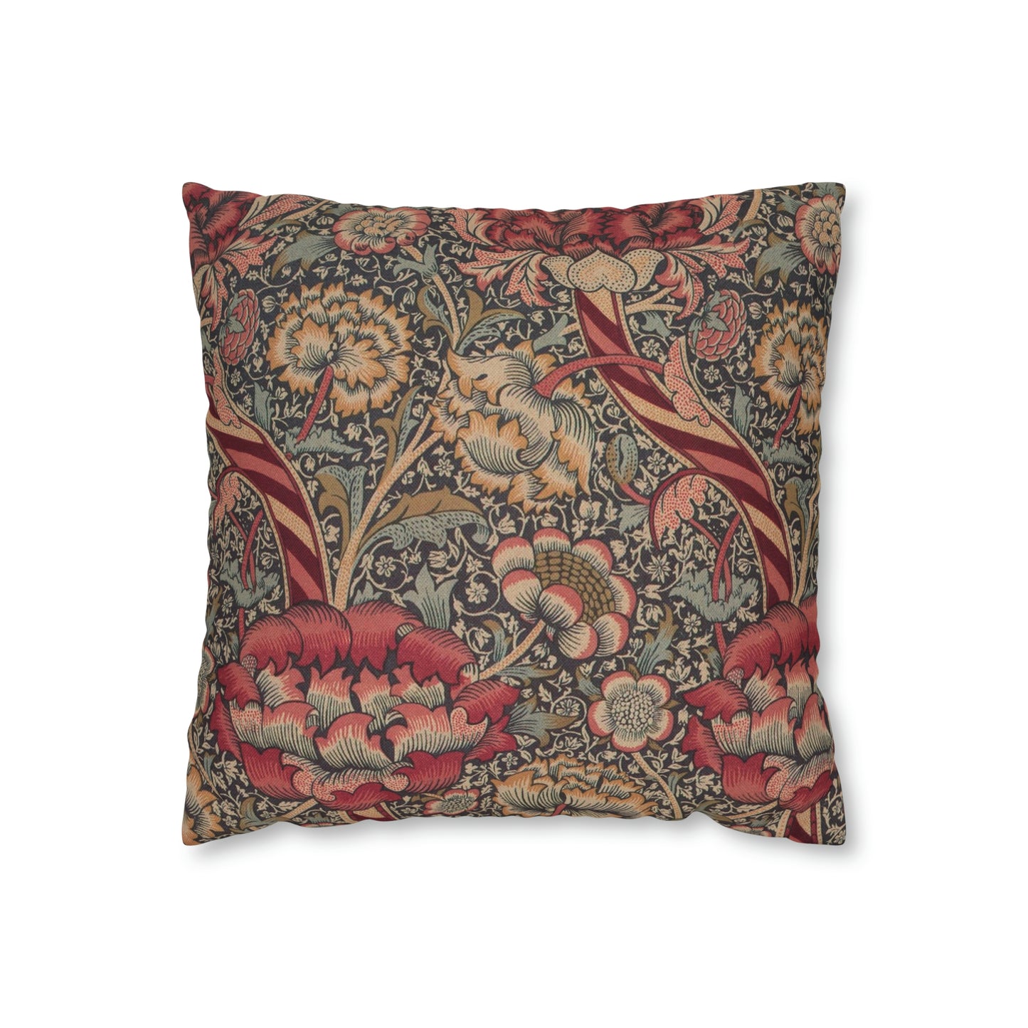 Spun Poly Cushion Cover inspired by William Morris - Wandle Collection