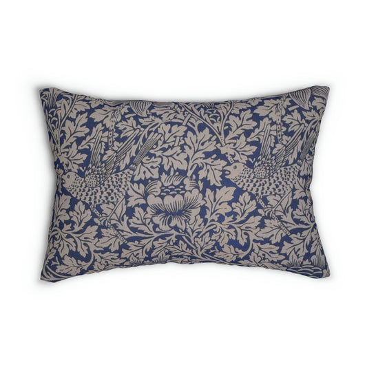 William-Morris-&-Co-Spun-Poly-Lumbar-Cushion-and-Cushion-Cover-Bird-and-Anemone-Collection-1
