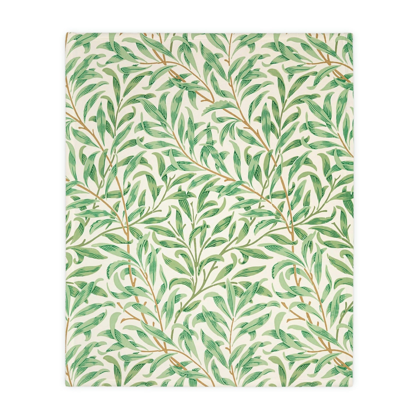 William Morris & Co Luxury Velveteen Minky Blanket (Two-sided print) - Willow Collection