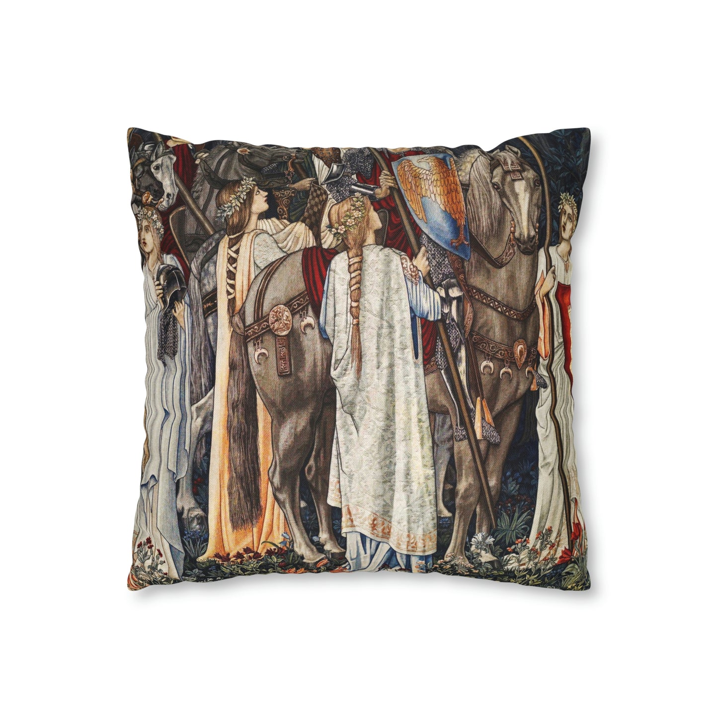 william-morris-co-spun-poly-cushion-cover-holy-grail-collection-horses-10