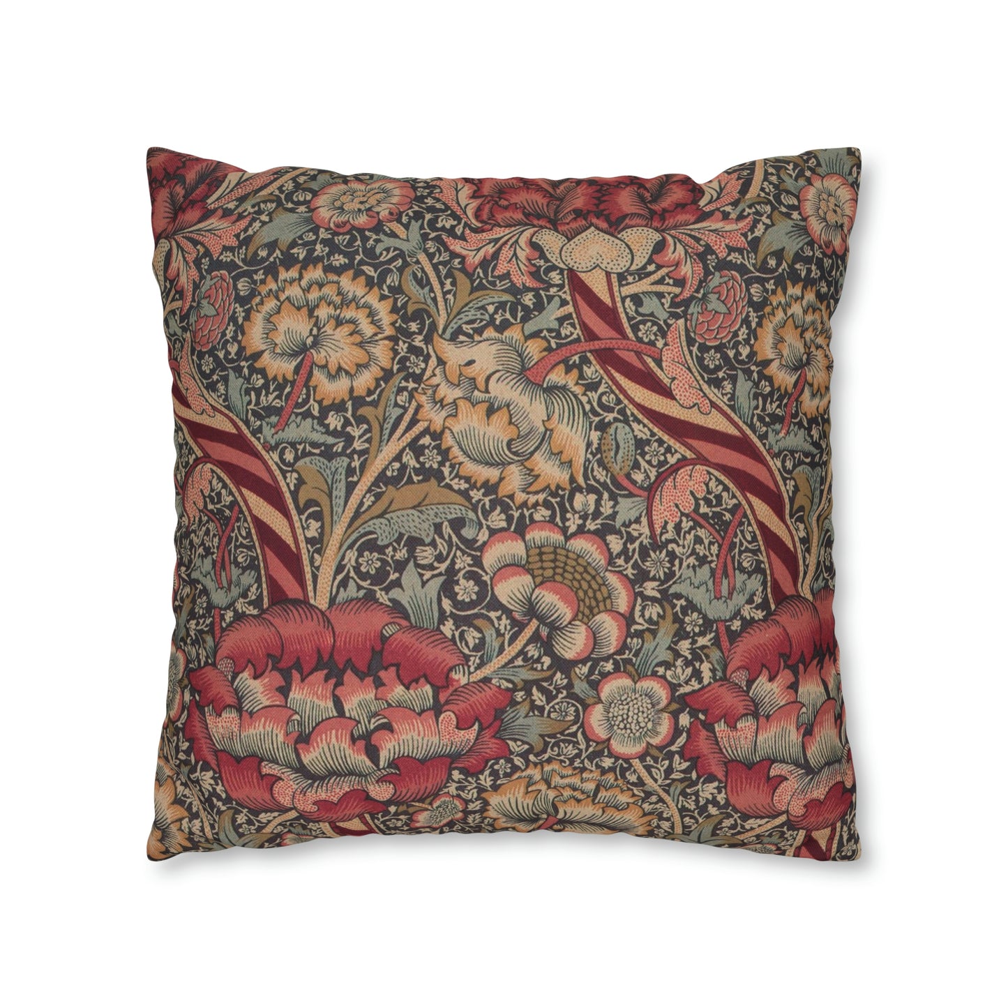 Spun Poly Cushion Cover inspired by William Morris - Wandle Collection