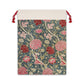 Linen Christmas Santa Sack inspired by William Morris & Co in a pattern called Cray Collection