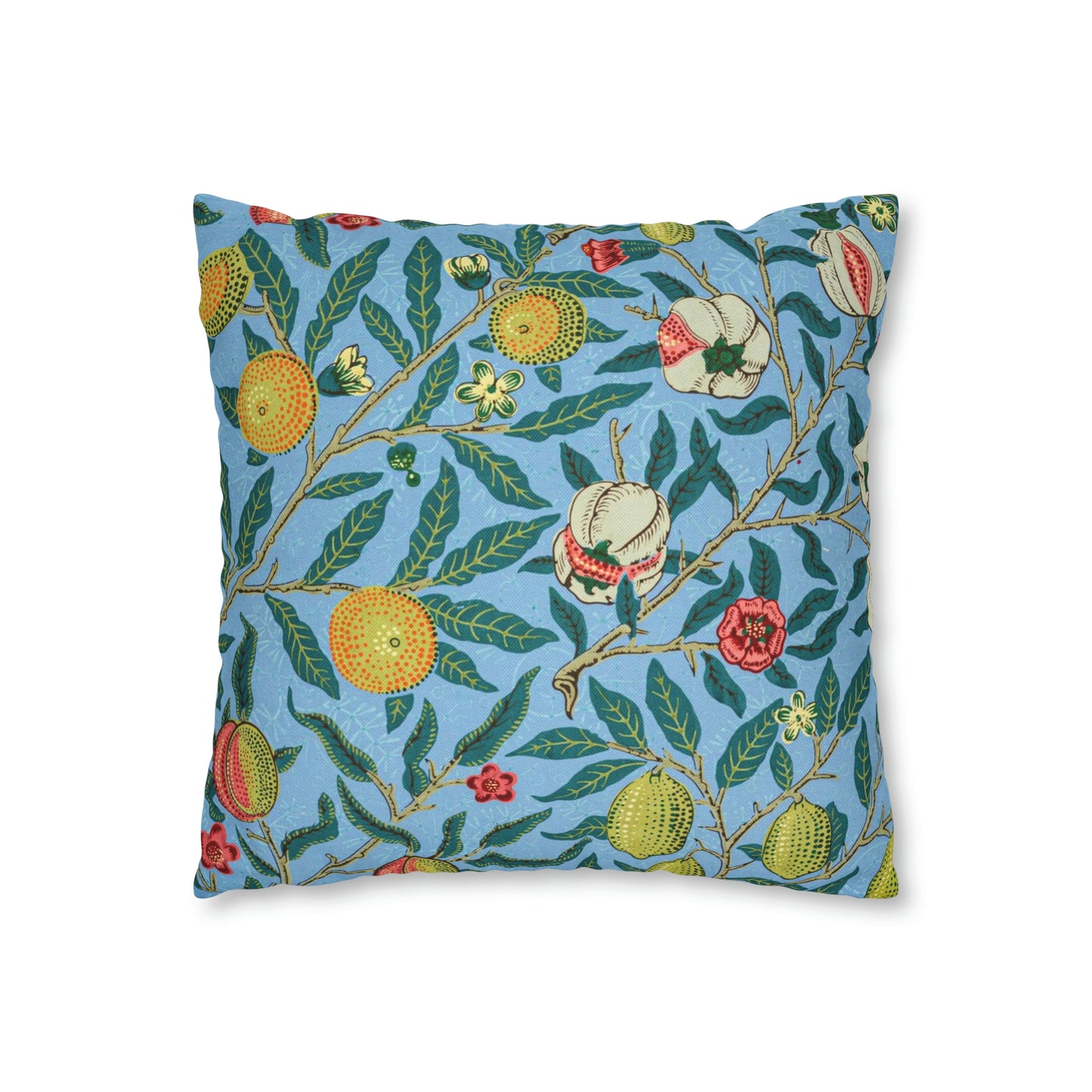 Cushion Cover inspired by William Morris - Four Fruits Collection (Sky)