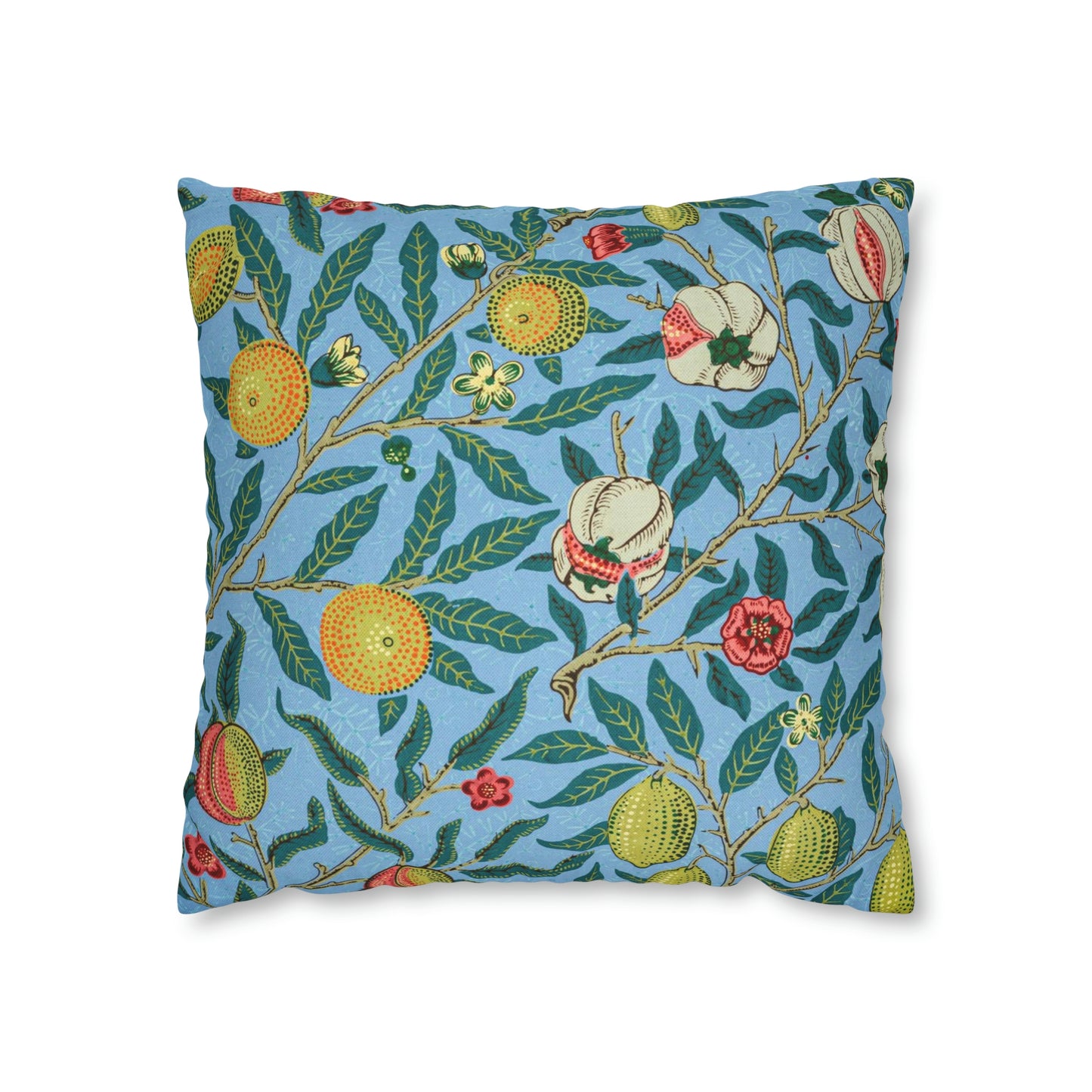 Cushion Cover inspired by William Morris - Four Fruits Collection (Sky)