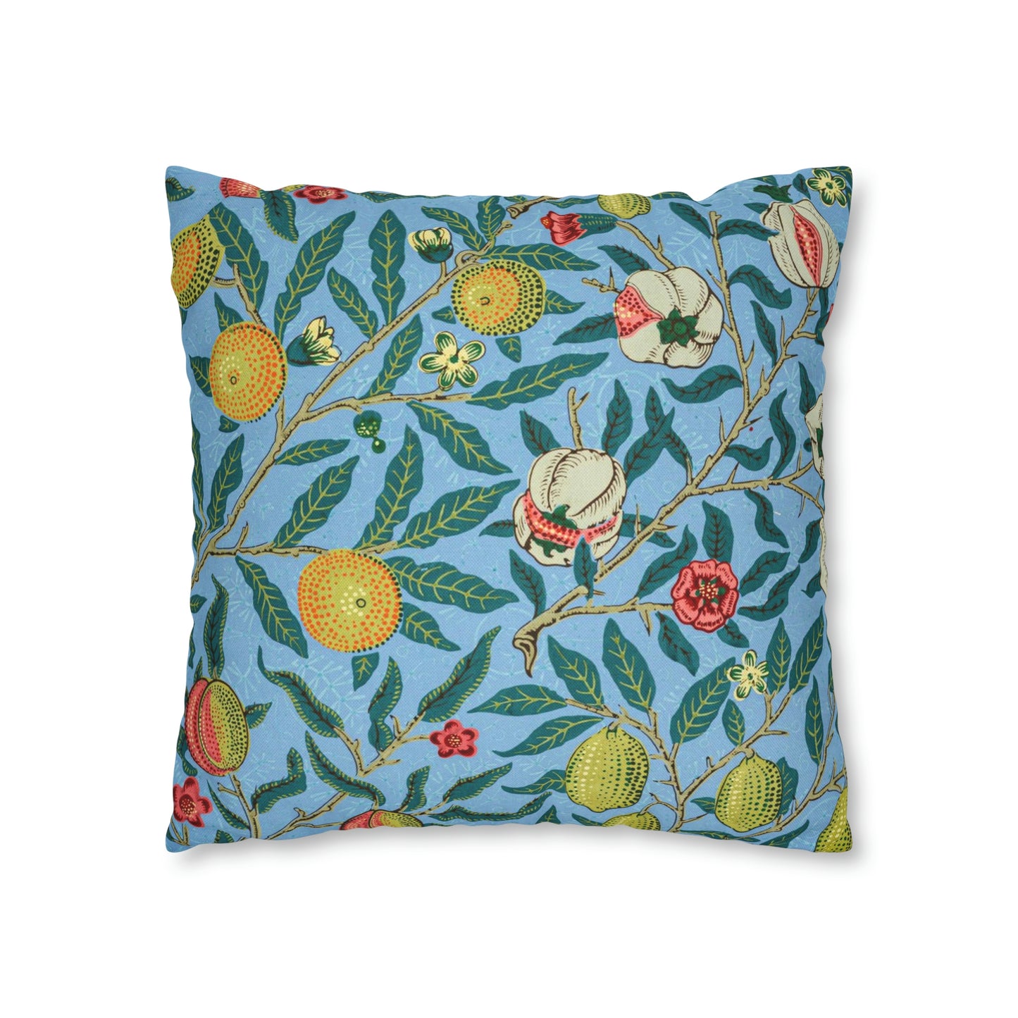 Cushion Cover inspired by William Morris - Four Fruits Collection (Sky)