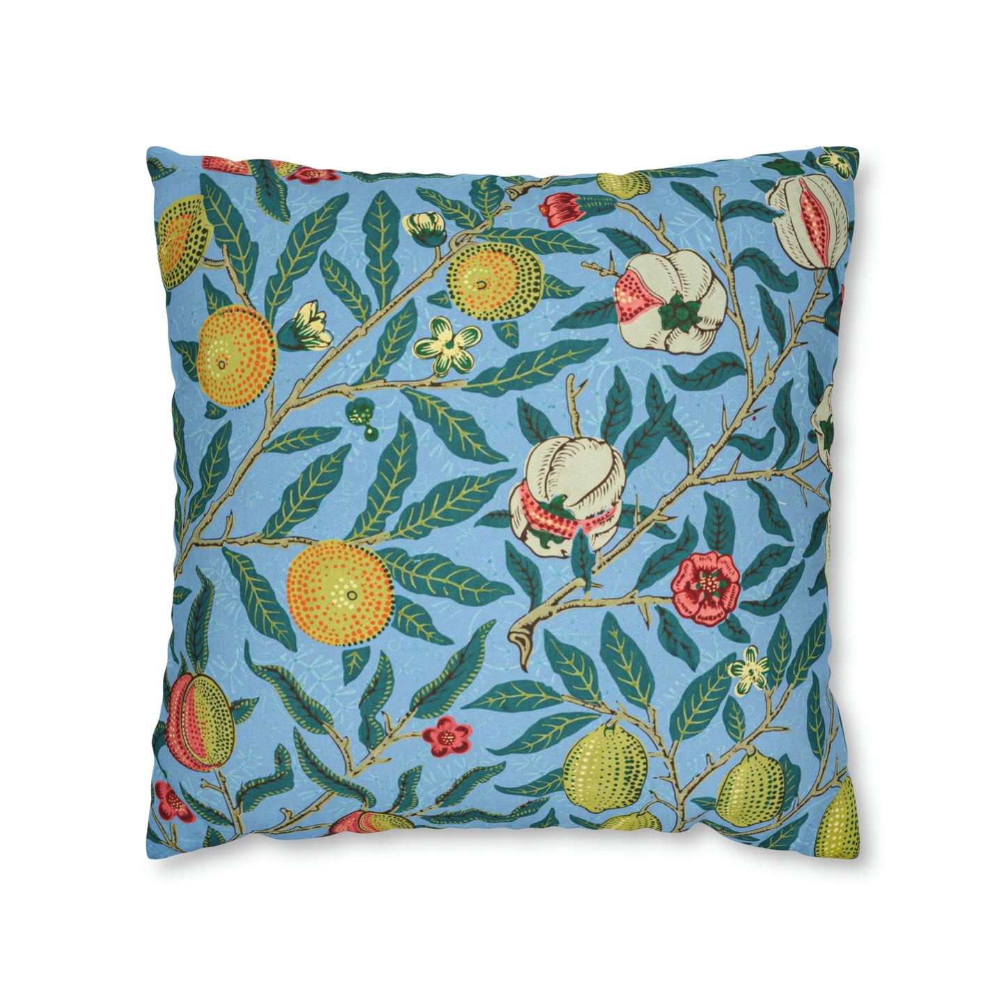 Cushion Cover inspired by William Morris - Four Fruits Collection (Sky)