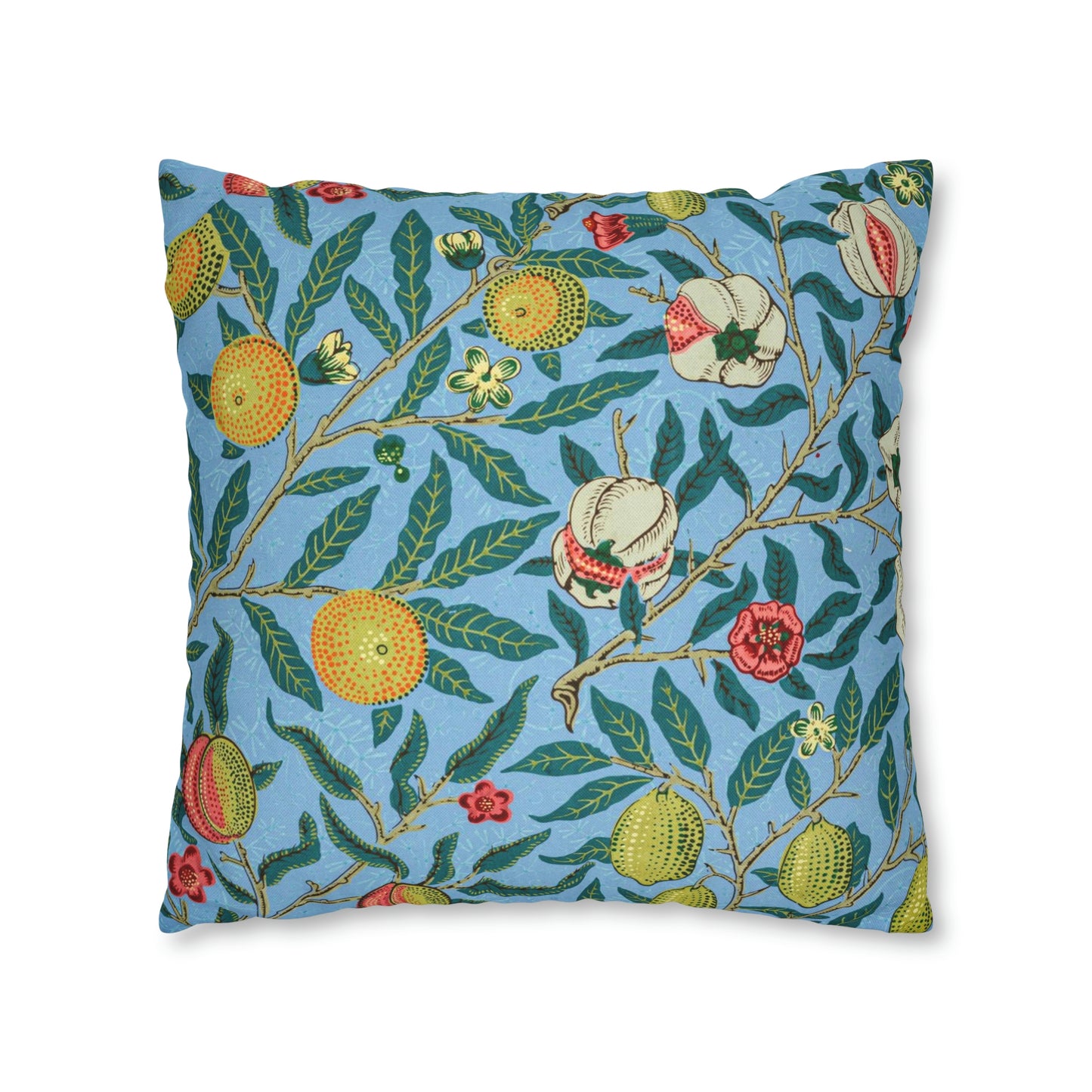 Cushion Cover inspired by William Morris - Four Fruits Collection (Sky)