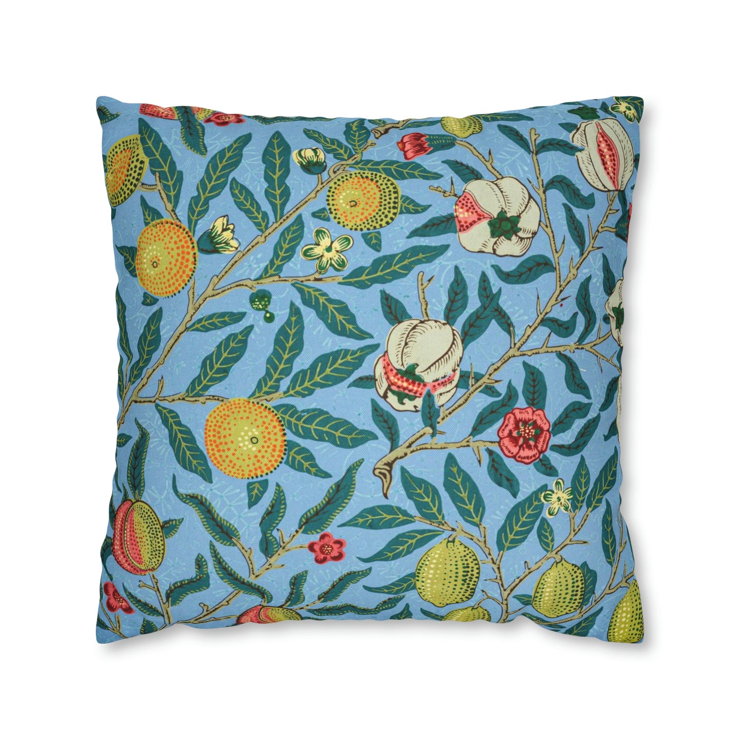 Cushion Cover inspired by William Morris - Four Fruits Collection (Sky)