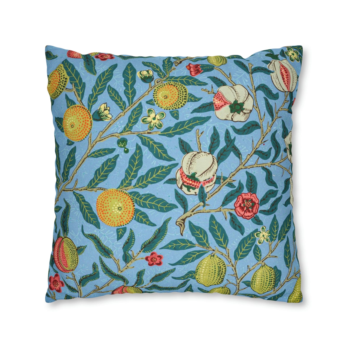 Cushion Cover inspired by William Morris - Four Fruits Collection (Sky)