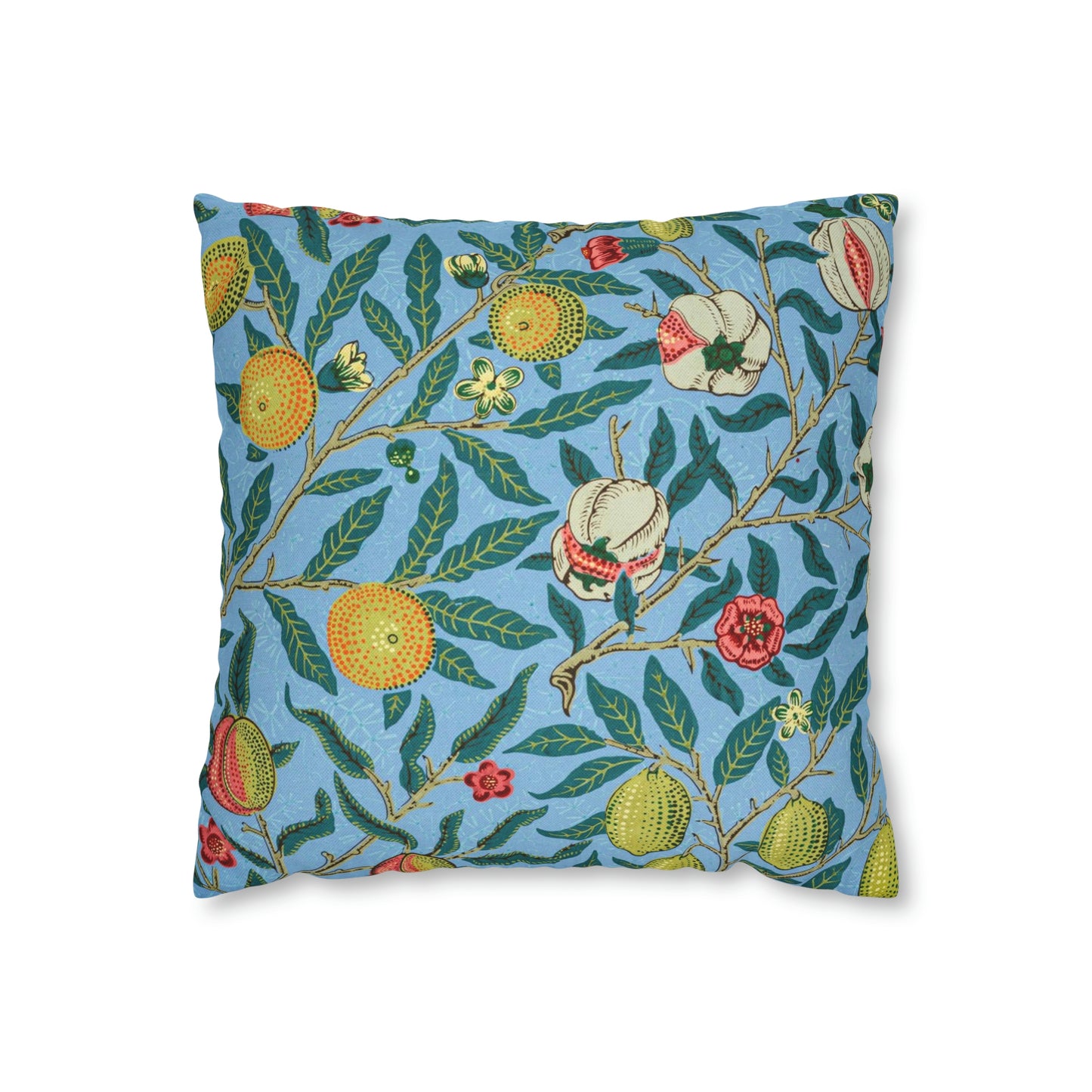 Cushion Cover inspired by William Morris - Four Fruits Collection (Sky)