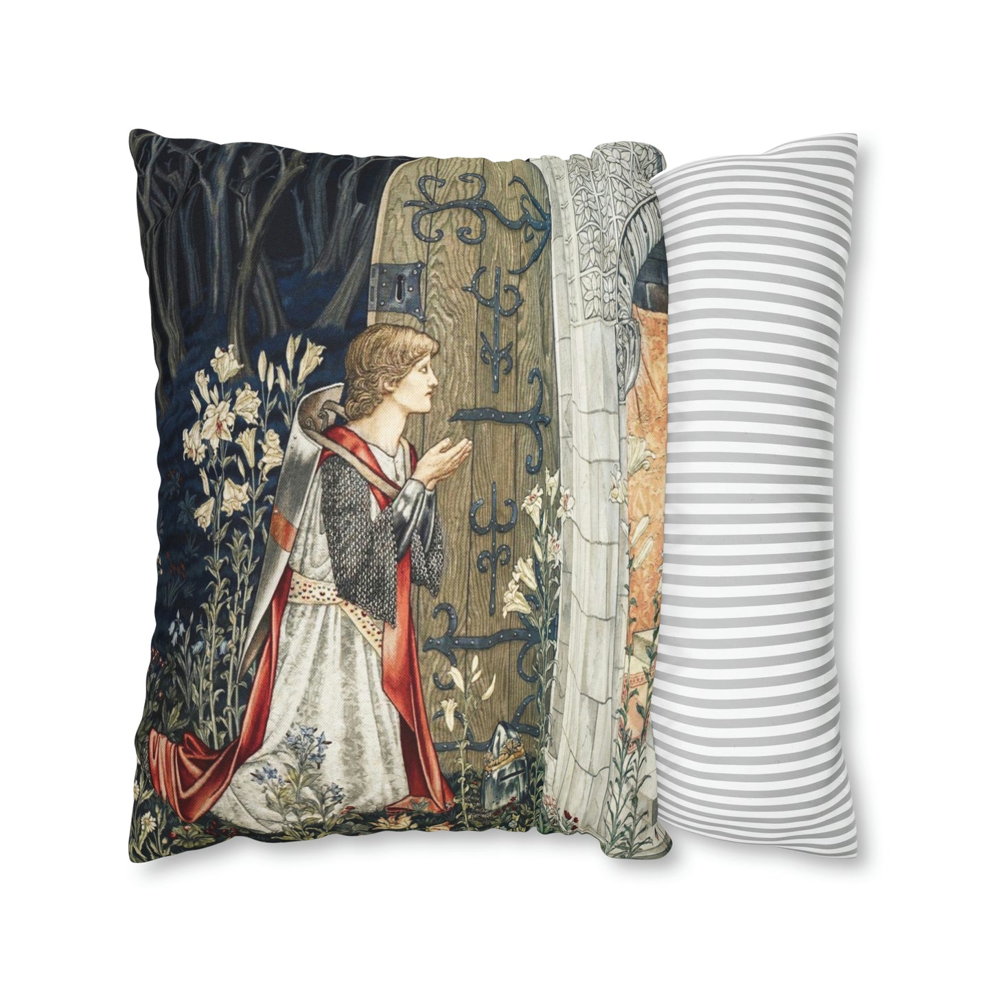 Cushion Cover inspired by William Morris - Holy Grail Collection (Door)