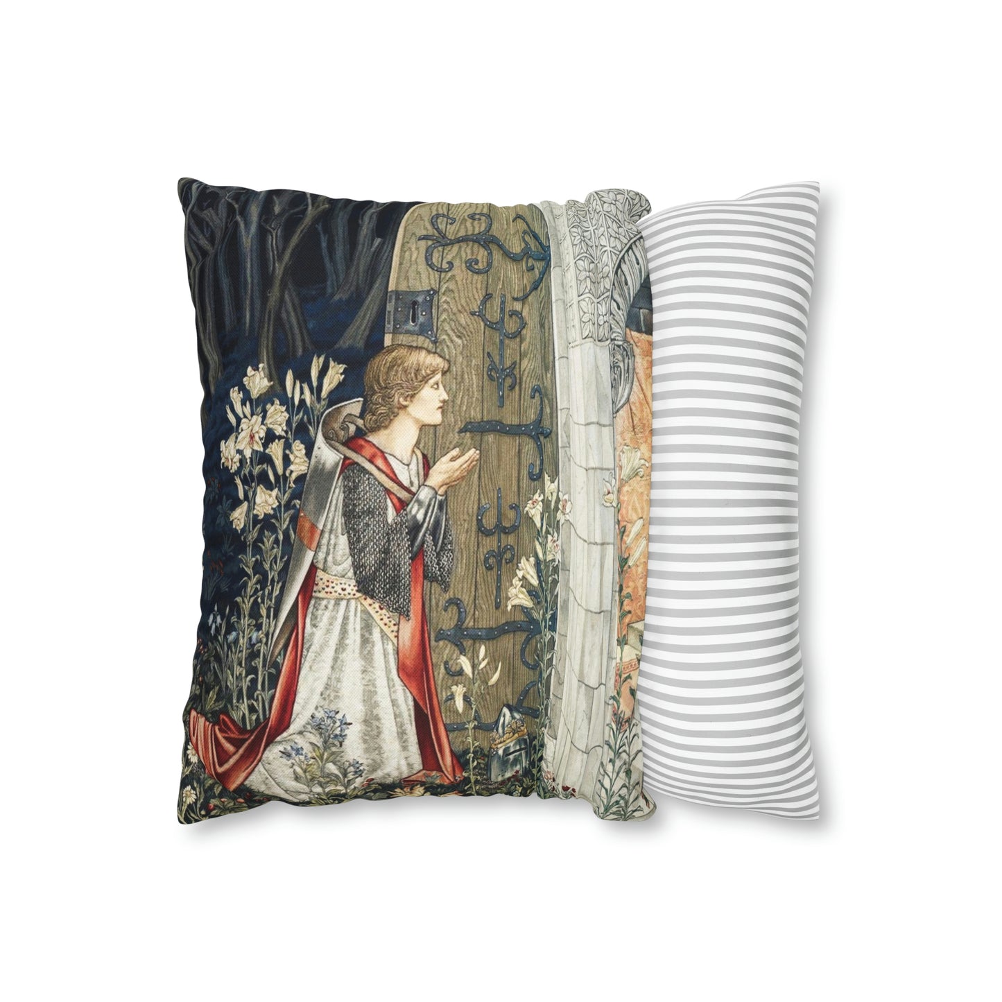 Cushion Cover inspired by William Morris - Holy Grail Collection (Door)