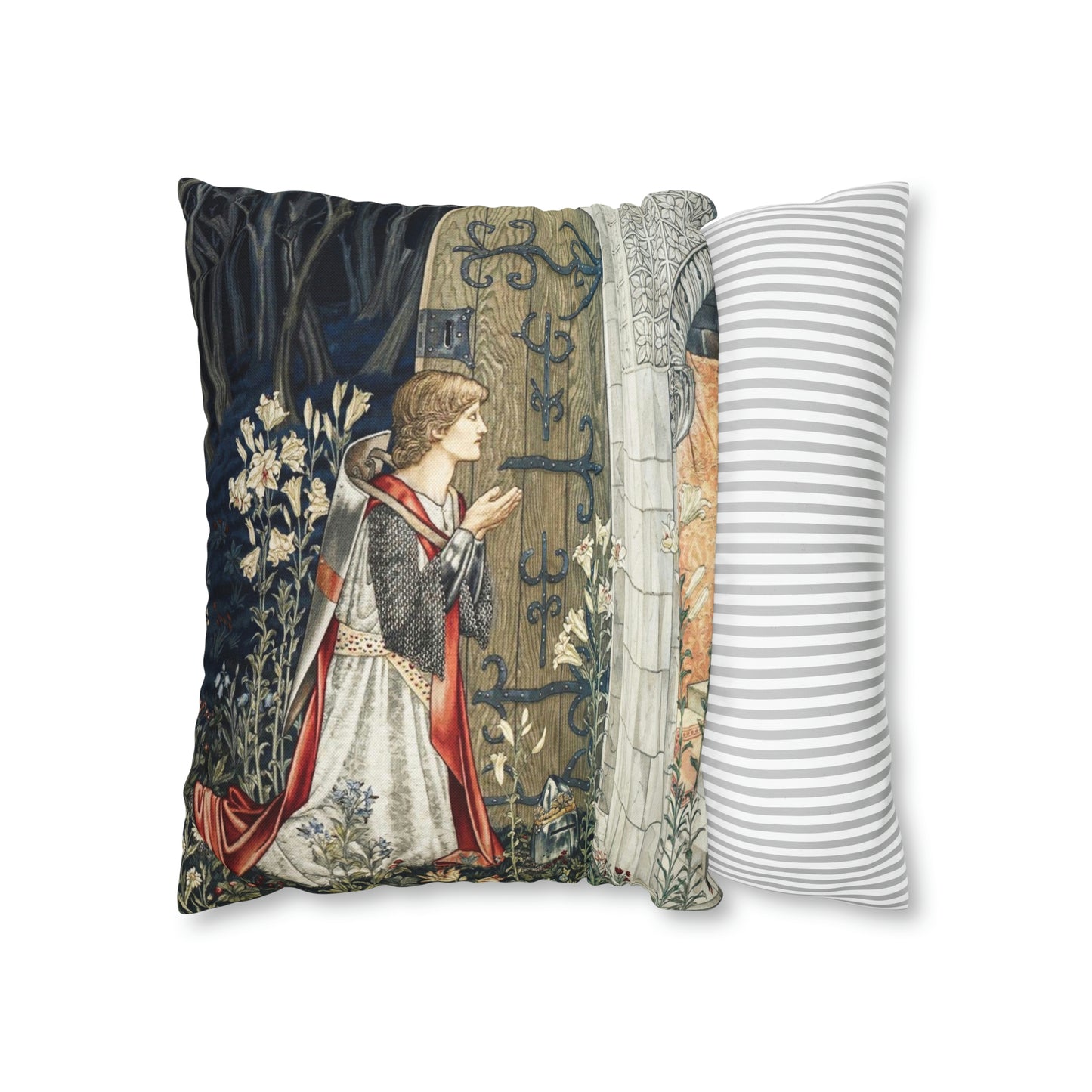 Cushion Cover inspired by William Morris - Holy Grail Collection (Door)