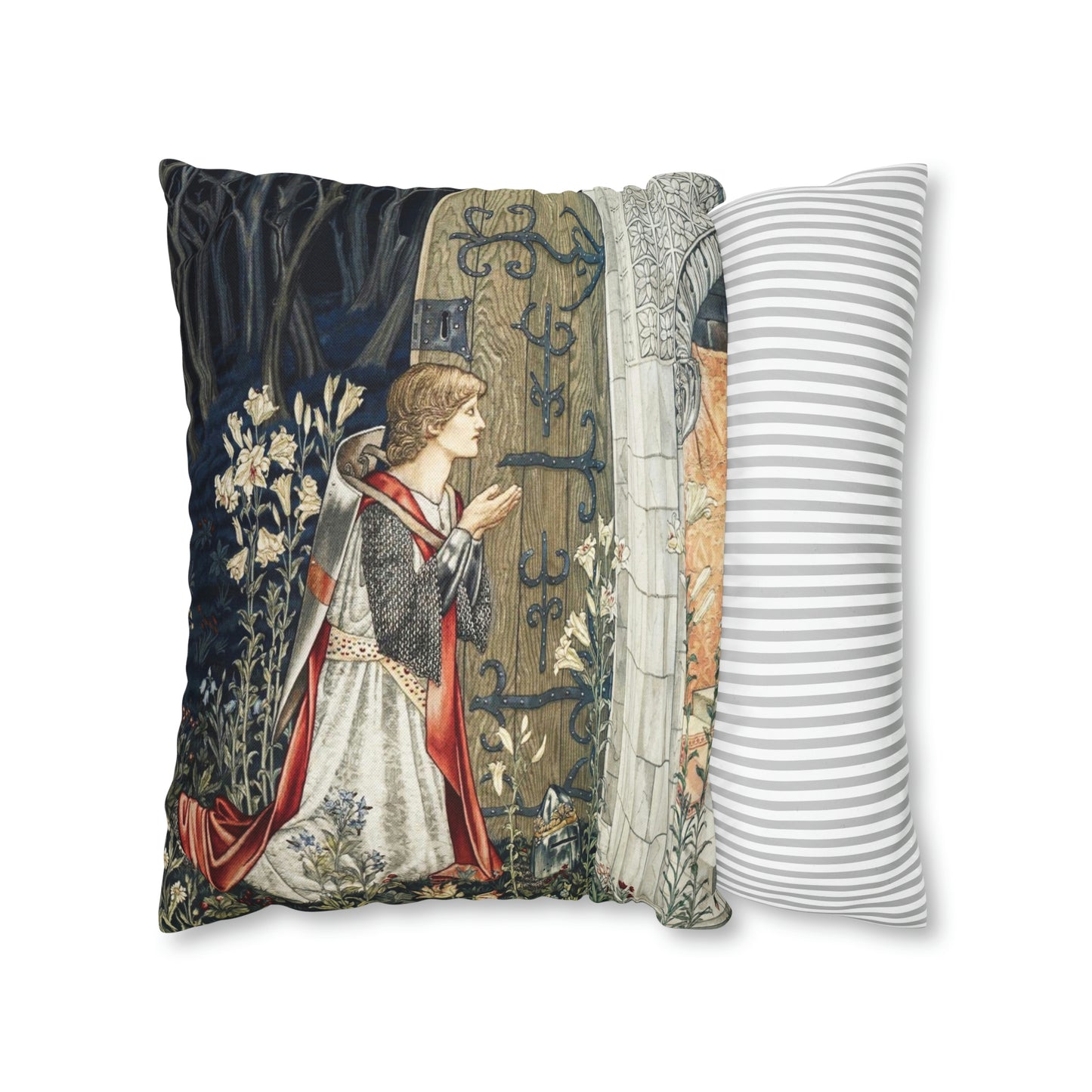 Cushion Cover inspired by William Morris - Holy Grail Collection (Door)