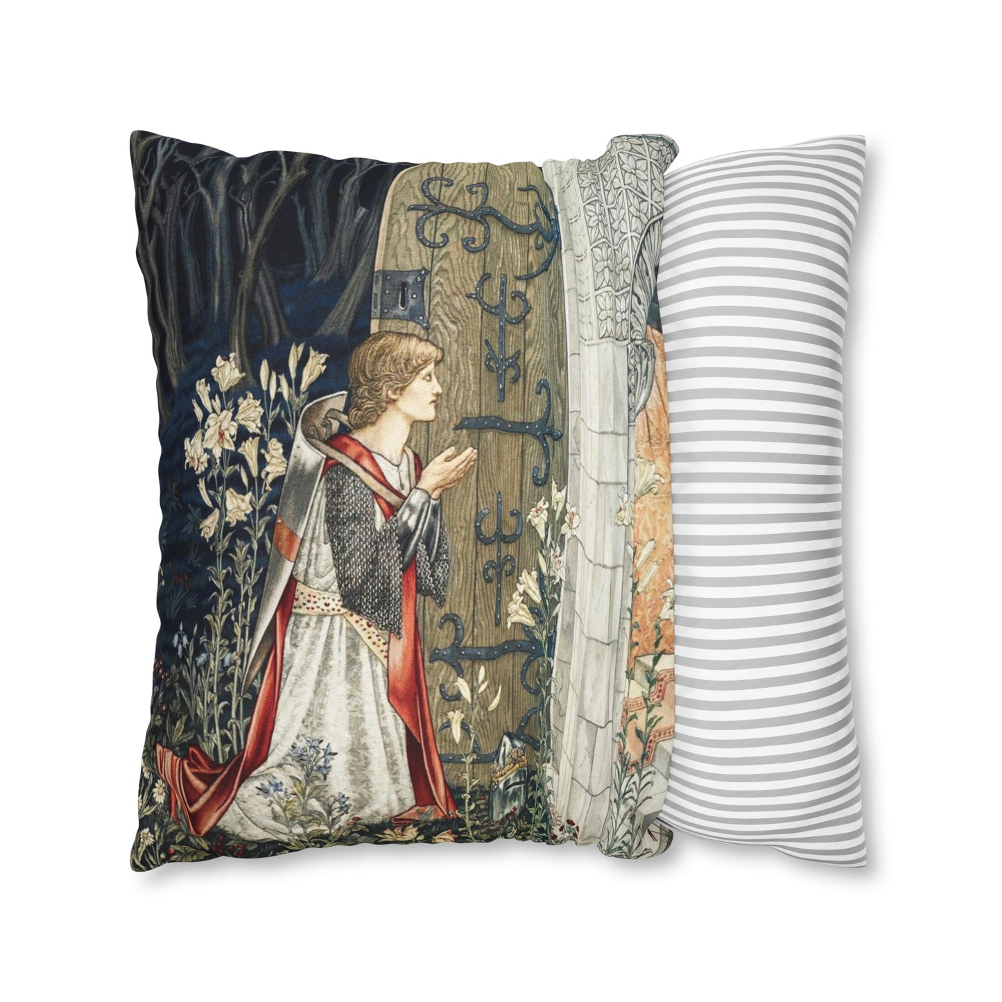 Cushion Cover inspired by William Morris - Holy Grail Collection (Door)