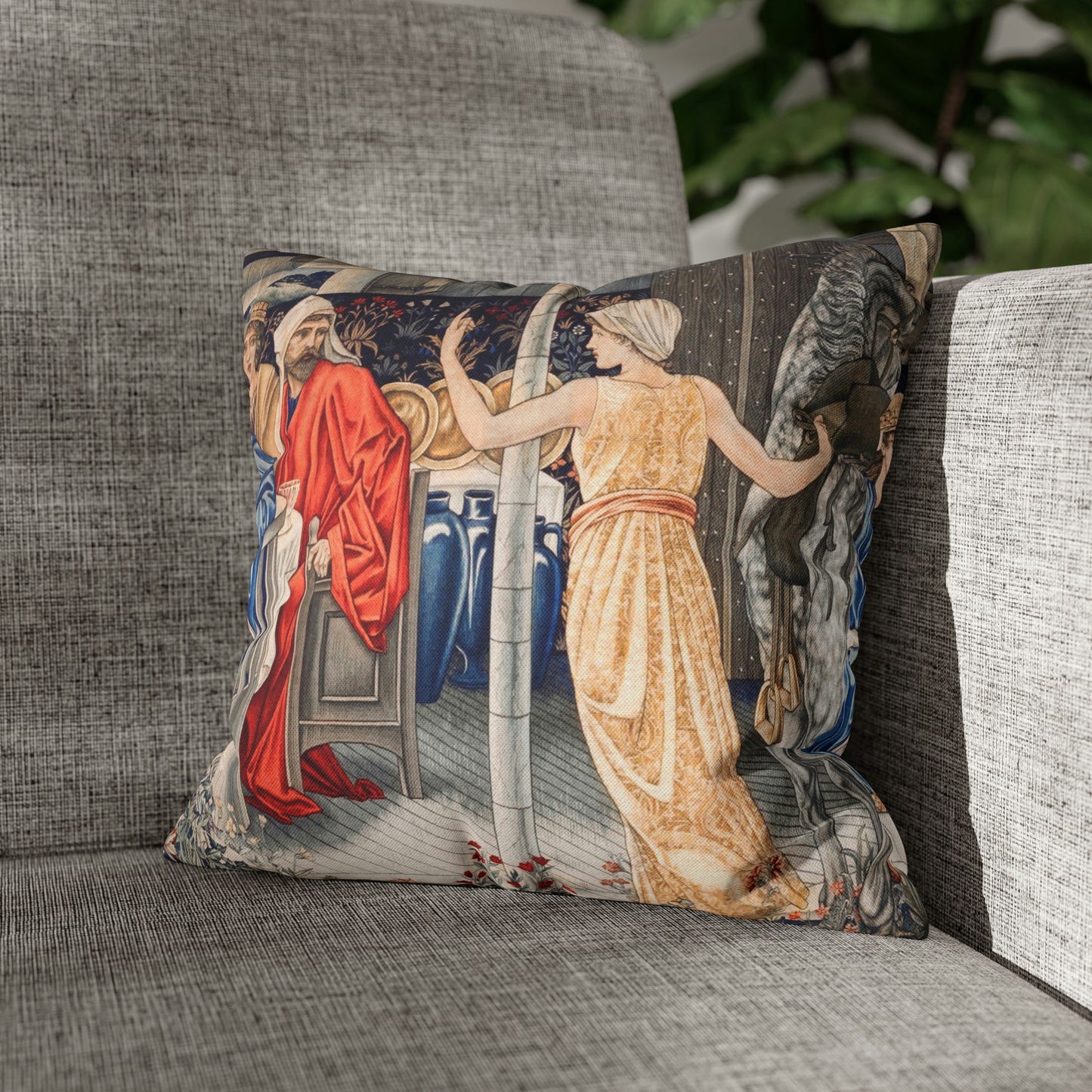 Cushion Cover inspired by William Morris - Holy Grail Collection (Feast)