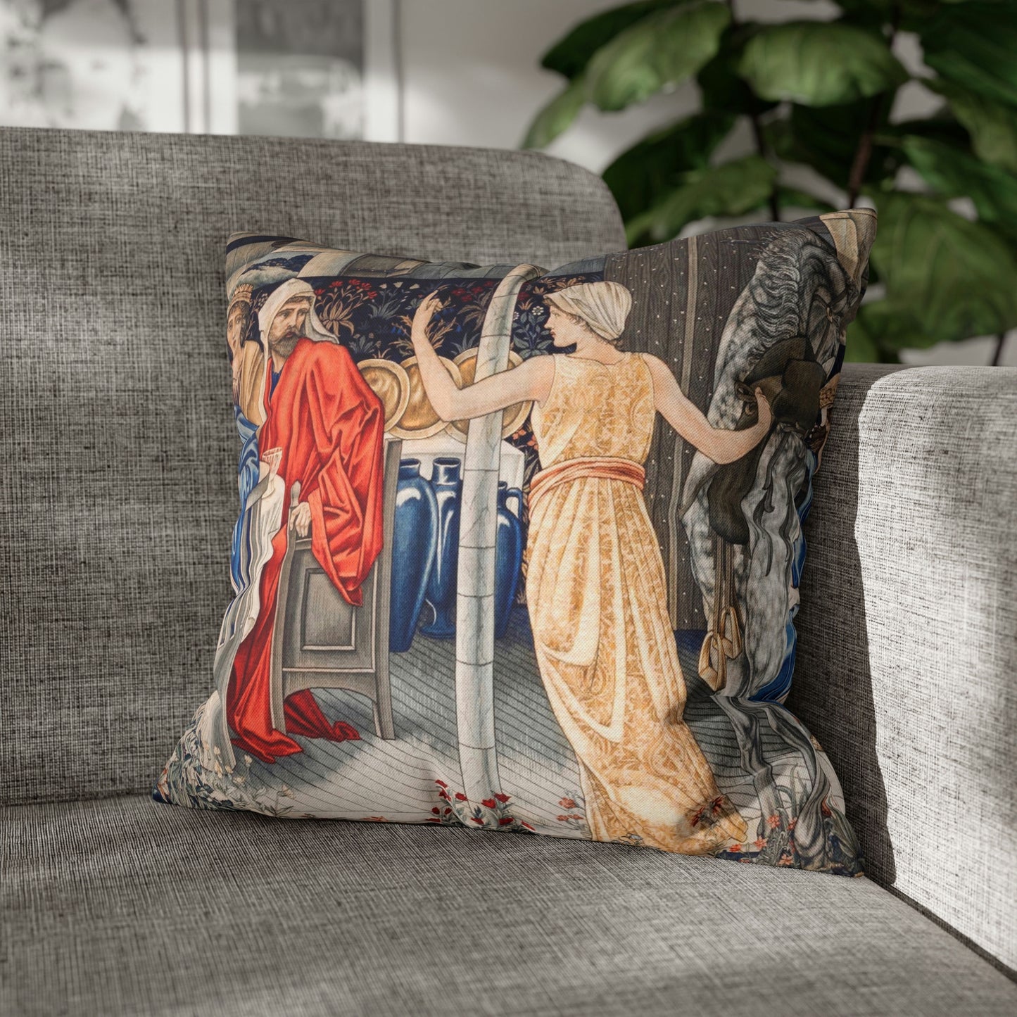 Cushion Cover inspired by William Morris - Holy Grail Collection (Feast)