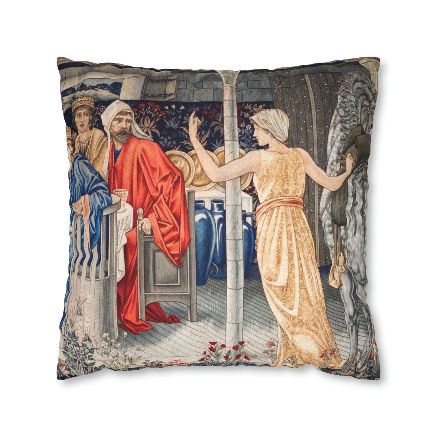 Cushion Cover inspired by William Morris - Holy Grail Collection (Feast)