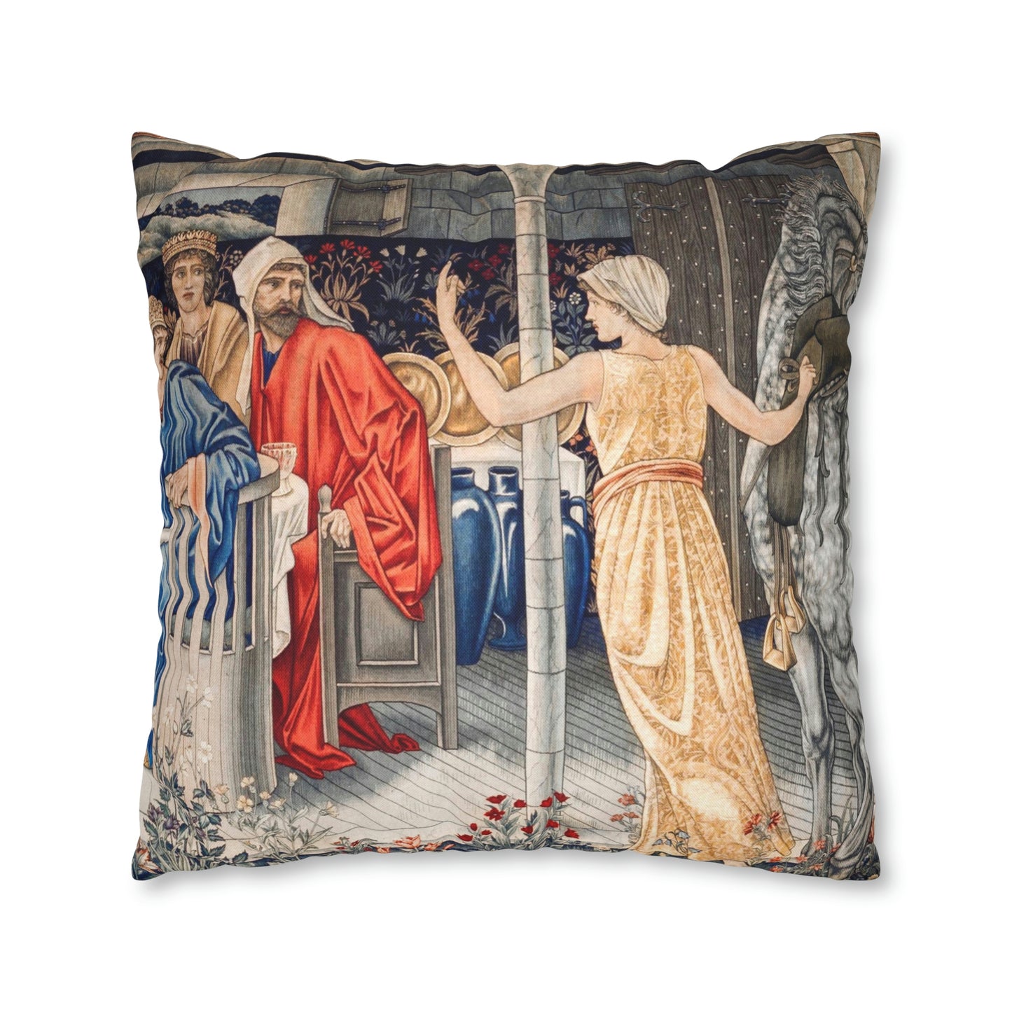 Cushion Cover inspired by William Morris - Holy Grail Collection (Feast)