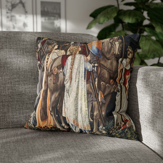 Cushion Cover inspired by William Morris - Holy Grail Collection (Horses)