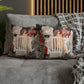 Cushion Cover originally created by John Henry Dearle for William Morris & Co based on a tapestry called Holy Grail Collection (King)