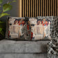 Cushion Cover originally created by John Henry Dearle for William Morris & Co based on a tapestry called Holy Grail Collection (King)