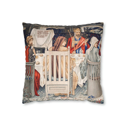 Cushion Cover originally created by John Henry Dearle for William Morris & Co based on a tapestry called Holy Grail Collection (King)