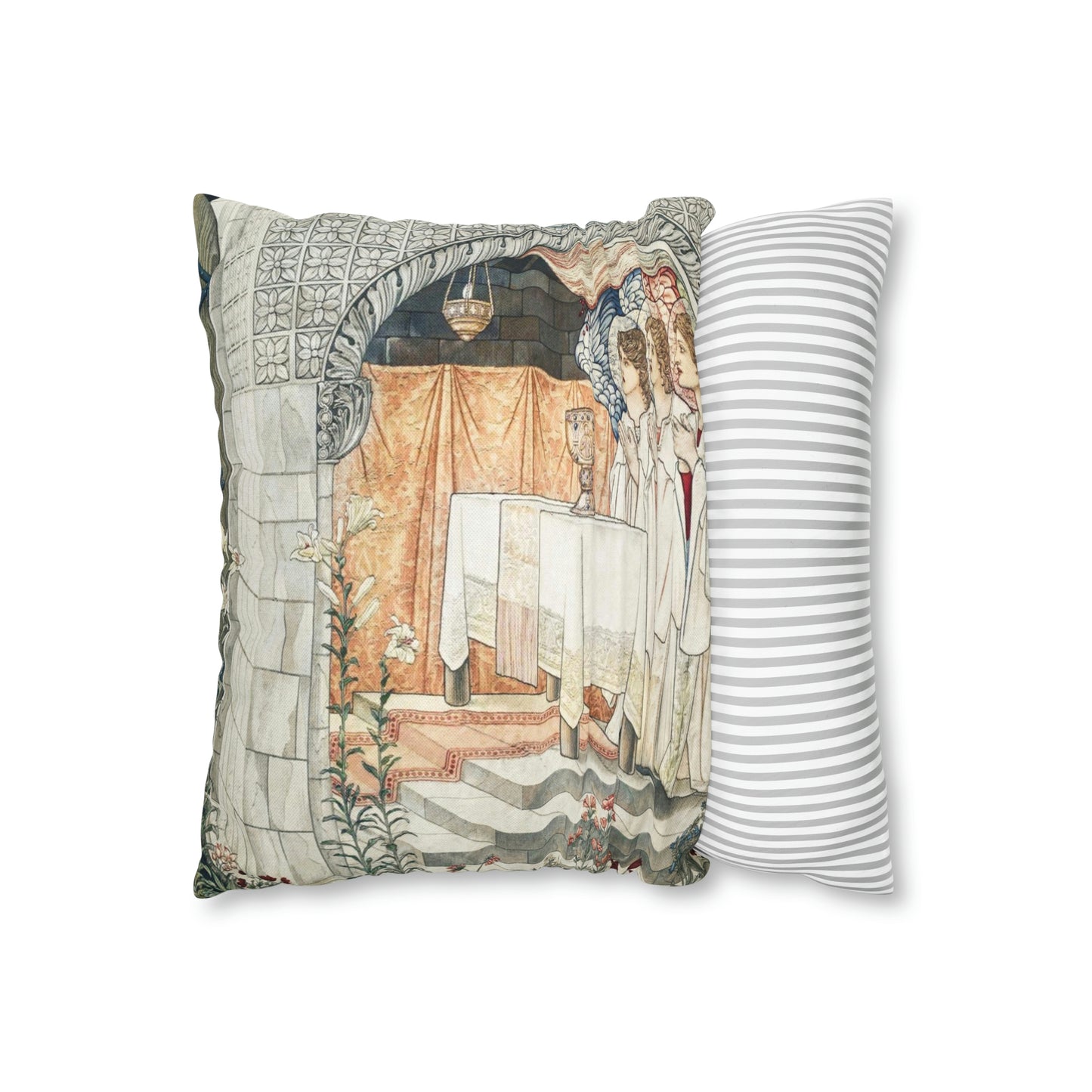 Cushion Cover inspired by William Morris - Holy Grail Collection (Prayer)