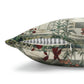 Cushion Cover for William Morris & Co by Edward Burne-Jones from a woollen tapestry called Holy Grail Collection (Prayer) in Gold, Orange, Green, Brown, Red and Blue