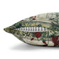 Cushion Cover for William Morris & Co by Edward Burne-Jones from a woollen tapestry called Holy Grail Collection (Prayer) in Gold, Orange, Green, Brown, Red and Blue