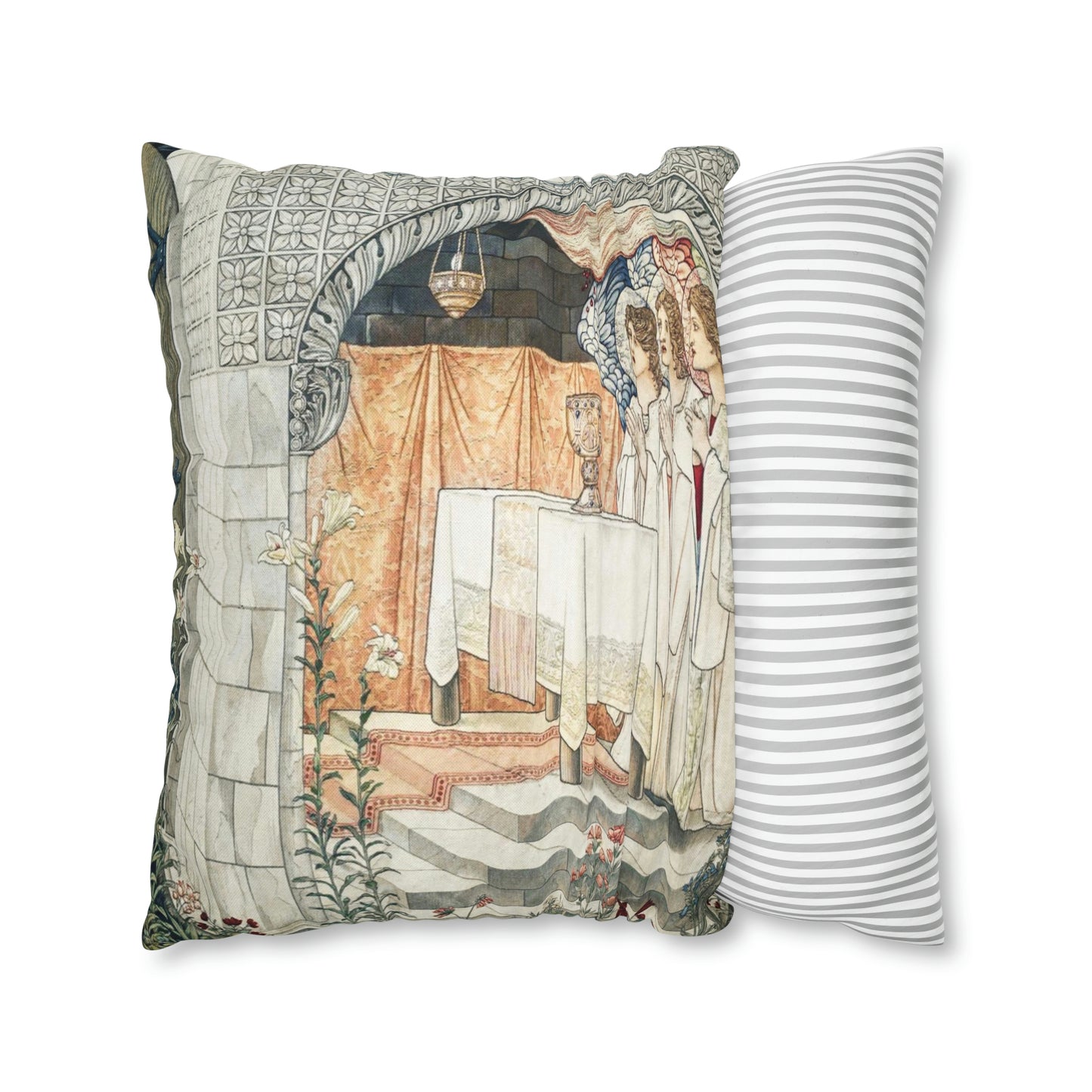 Cushion Cover inspired by William Morris - Holy Grail Collection (Prayer)