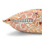Square Cushion Cover  in a floral pattern by William Morris & Co called Apple Collection in orange, red and white