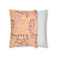 Square Cushion Cover  in a floral pattern by William Morris & Co called Apple Collection in orange, red and white