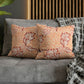 Square Cushion Cover  in a floral pattern by William Morris & Co called Apple Collection in orange, red and white