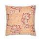Square Cushion Cover  in a floral pattern by William Morris & Co called Apple Collection in orange, red and white